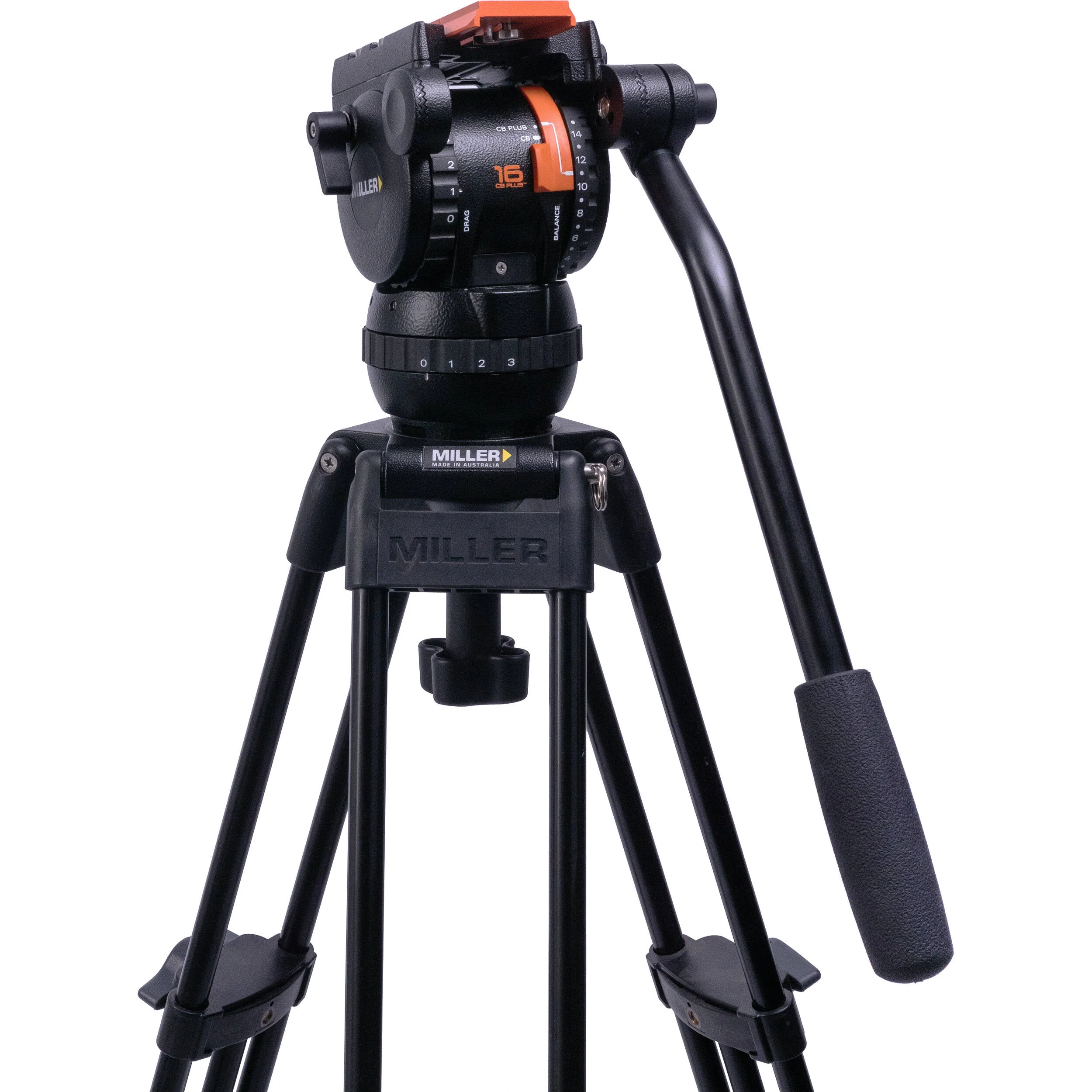 Miller Versa CXV2 Head, Toggle 75 2-Stage Alloy Tripod, Ground Spreader & Soft Case Kit - Image 3