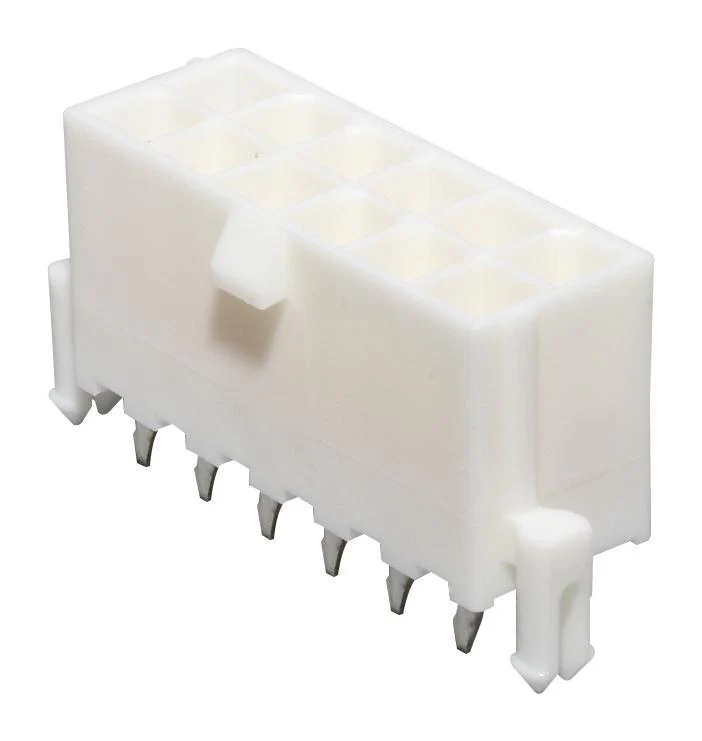 MOLEX 39-28-9128.. Pin Header, Power, Wire-to-Board, 4.2 mm, 2 Rows, 12 Contacts, Through Hole Straight