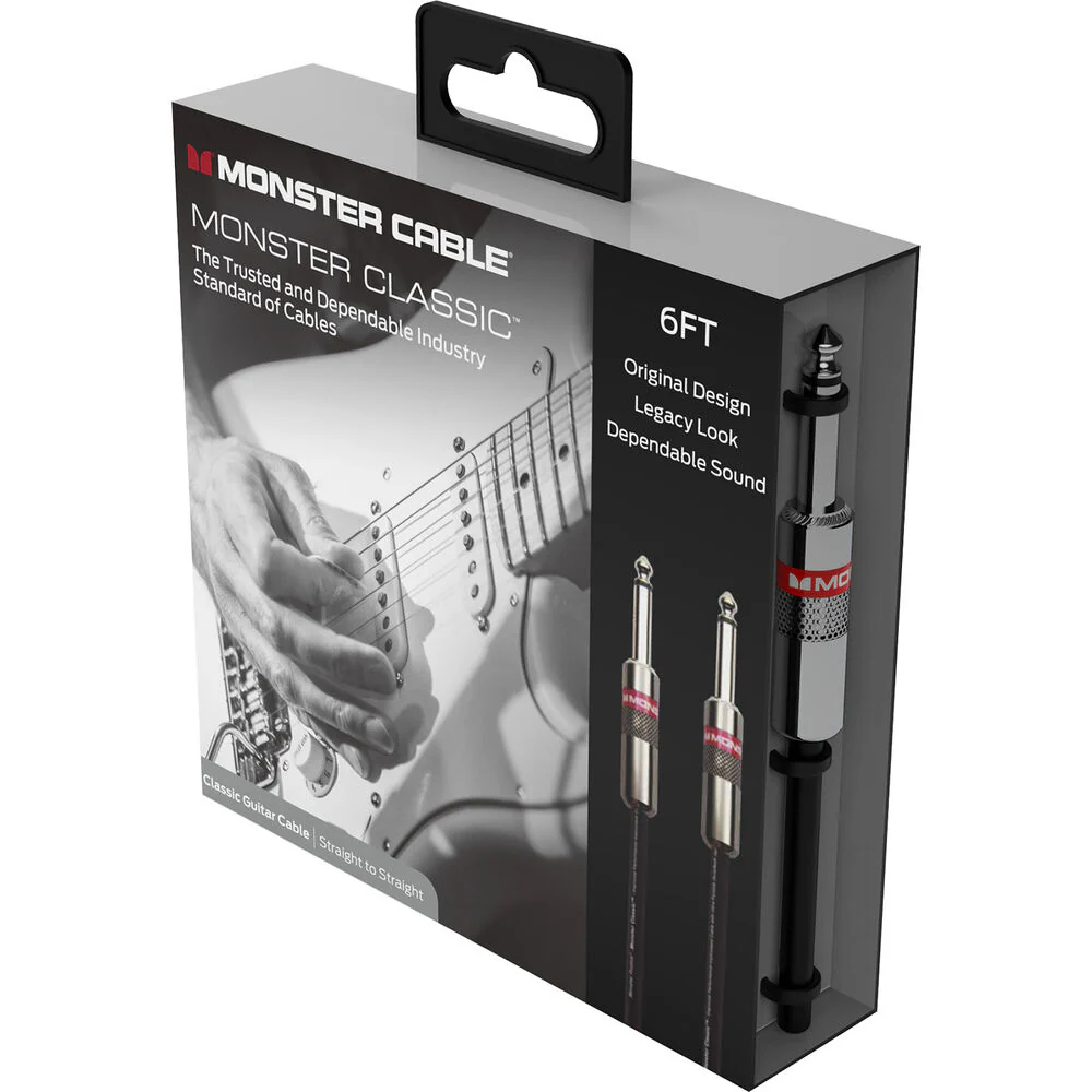 Monster Cable Prolink Classic Series Straight 1/4" Male to Straight 1/4" Male Instrument Cable (6') - Image 4