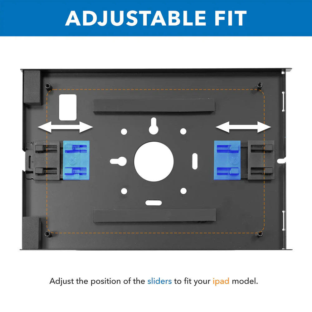 Mount-It! Anti-Theft Floor Standing Tablet Kiosk for Select iPad Models (Black) - Image 5
