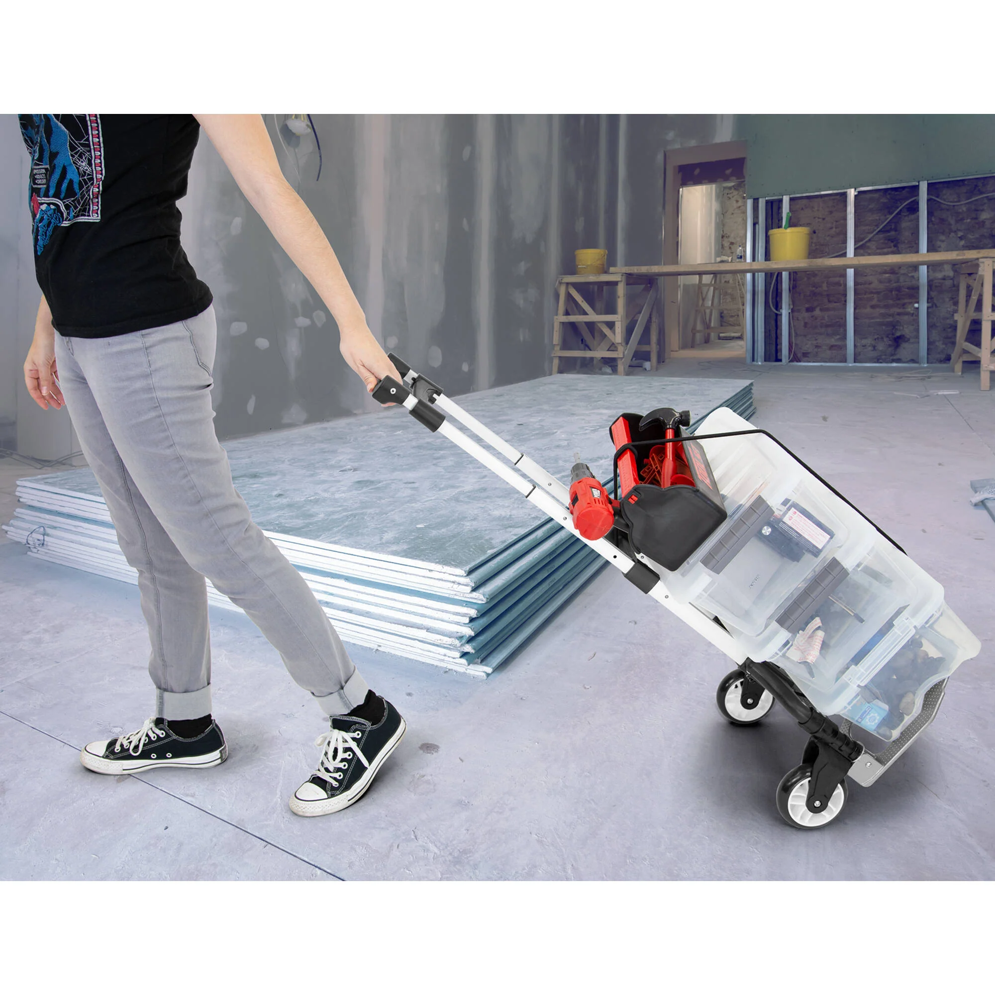 Mount-It! Folding Hand Truck/Luggage Cart - Image 4
