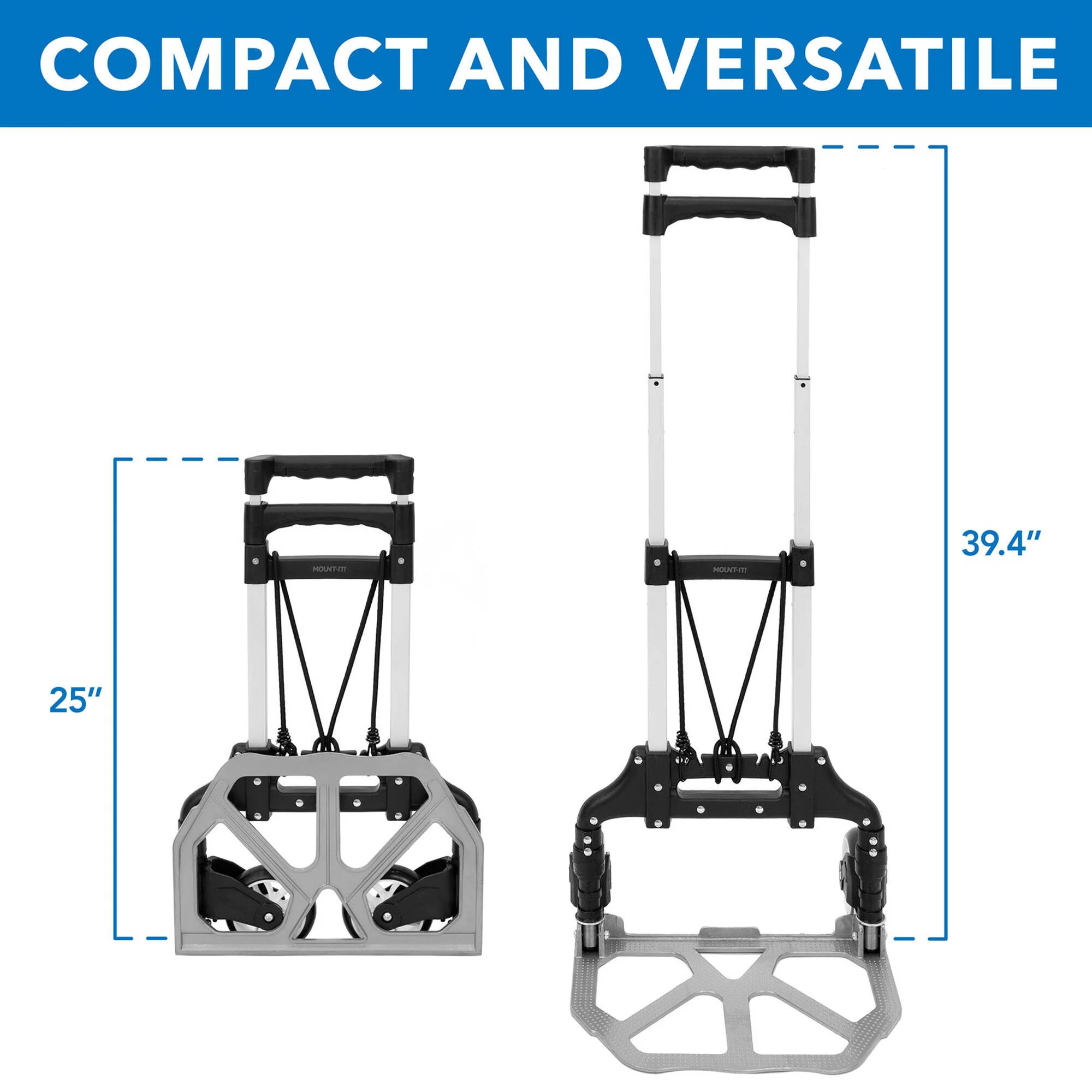 Mount-It! Folding Hand Truck/Luggage Cart - Image 6