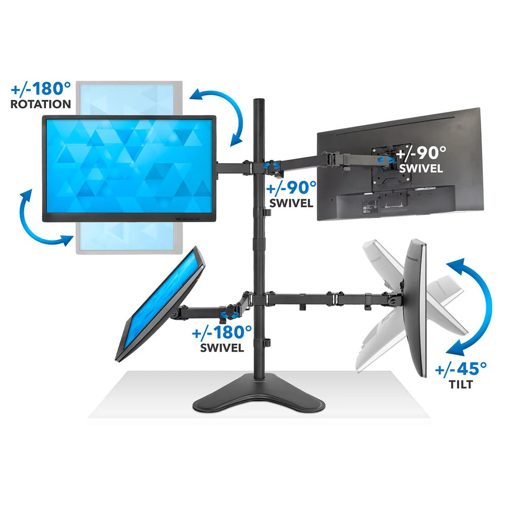 Mount-It! Quad Monitor Desk Mount for Displays up to 32" - Image 6