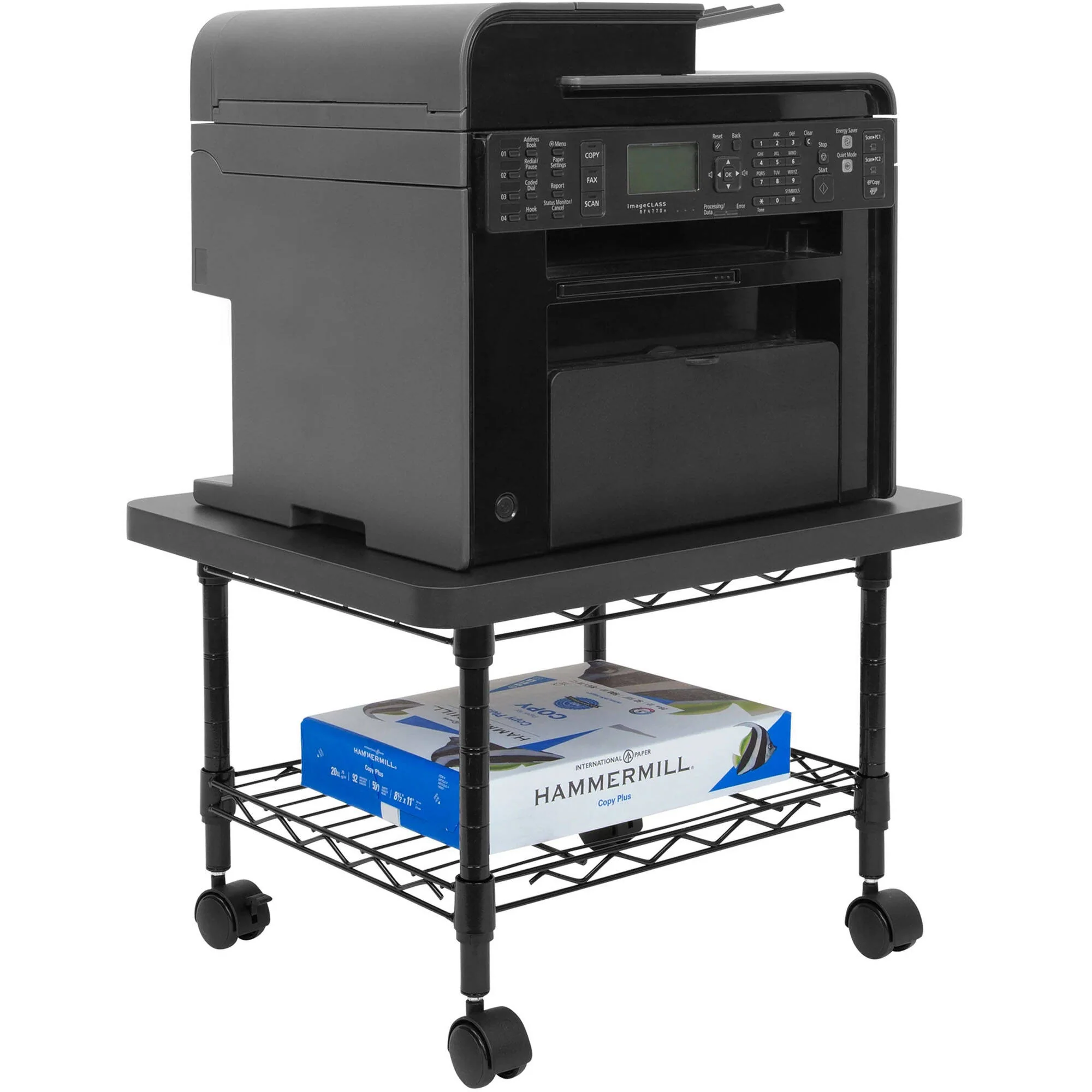 Mount-It! Under-Desk Printer Stand with Wheels - Image 2