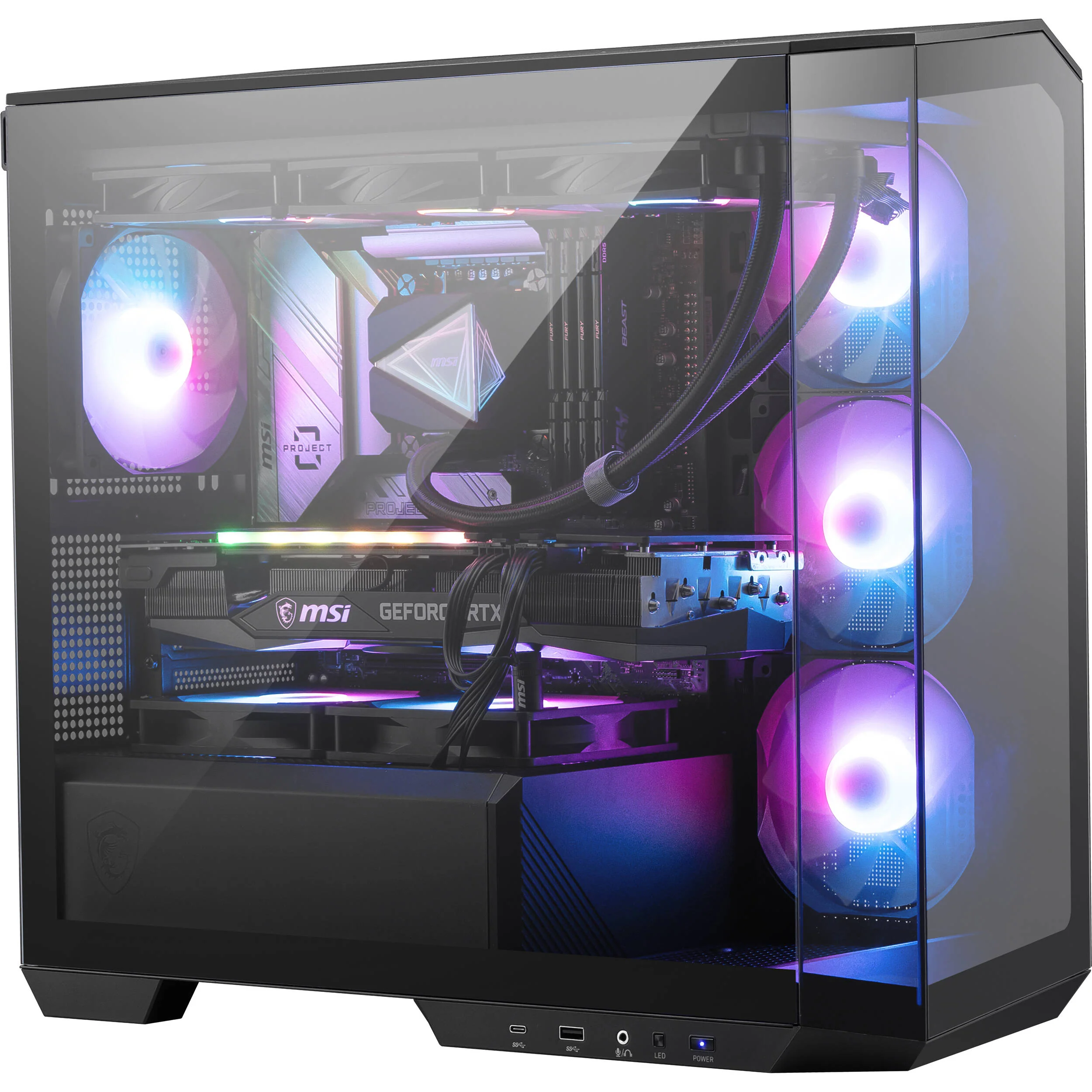 MSI MAG CORELIQUID I360 ARGB AIO Liquid CPU Cooler (Black) - Image 5