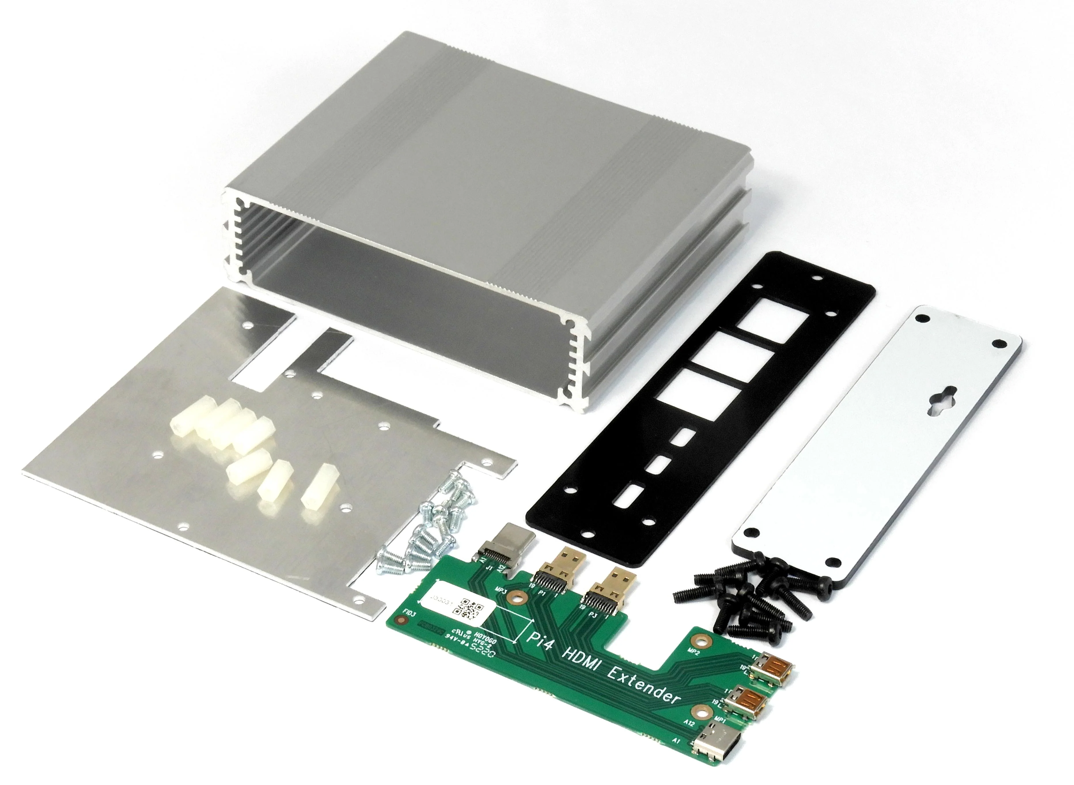 Multicomp PRO MP004561 MP004561 RPI4 Case With Heatsink KIT Silver - Image 2