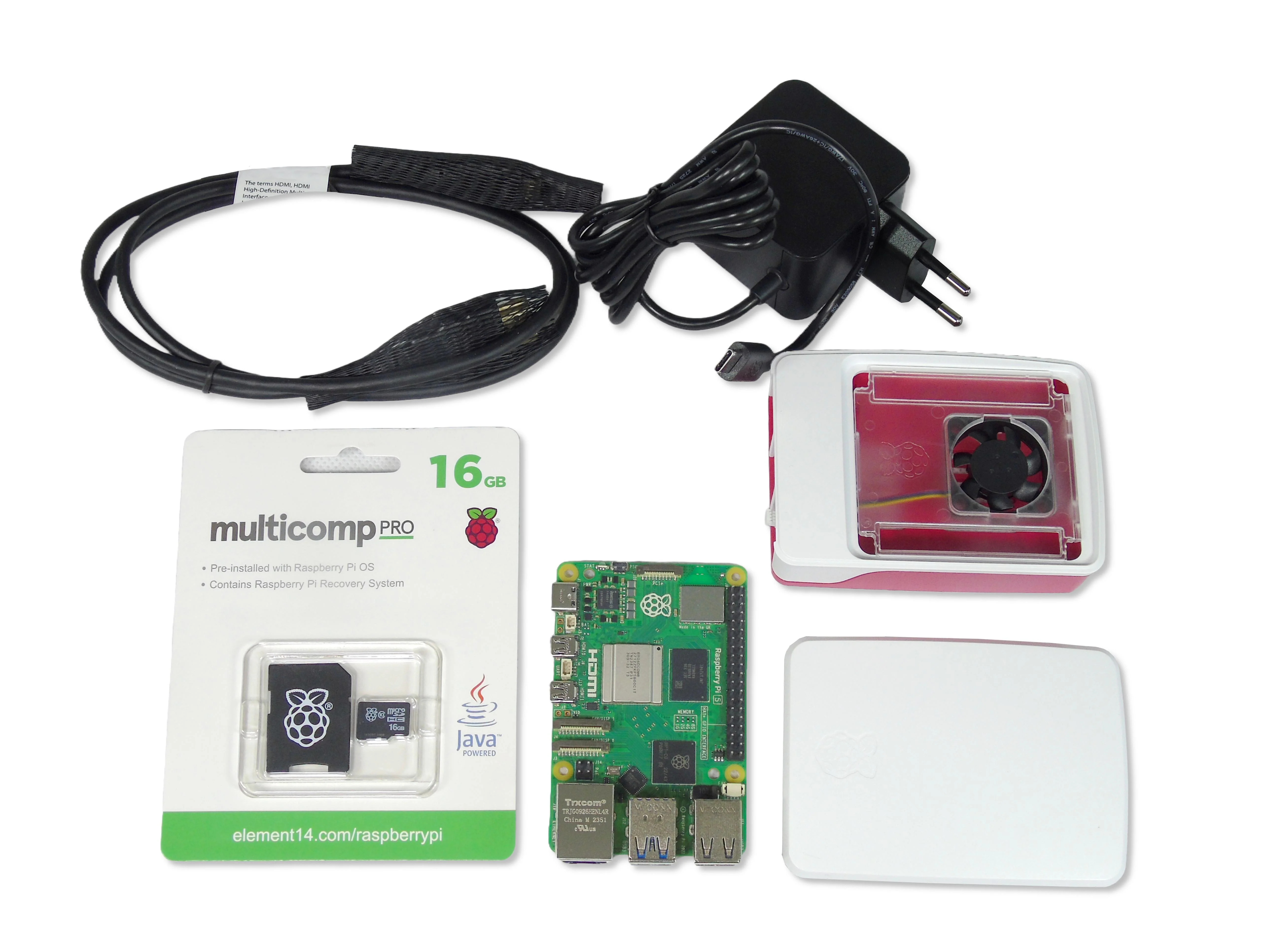 MULTICOMP PRO RPI5-STARTER KIT-4GB-EU RASPBERRY PI 5 STARTER KIT, 4GB, EU PLUG