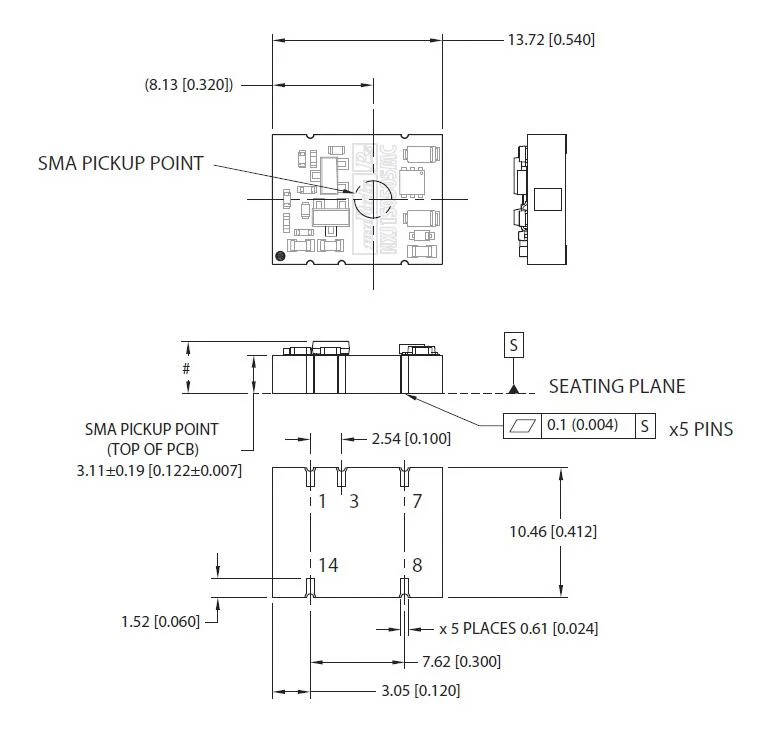 MURATA POWER SOLUTIONS NXJ1S1215MC-R7 Isolated Surface Mount DC/DC Converter, Low Profile, Medical, 1:1, 1 W, 1 Output, 15 V, 67 mA - Image 2