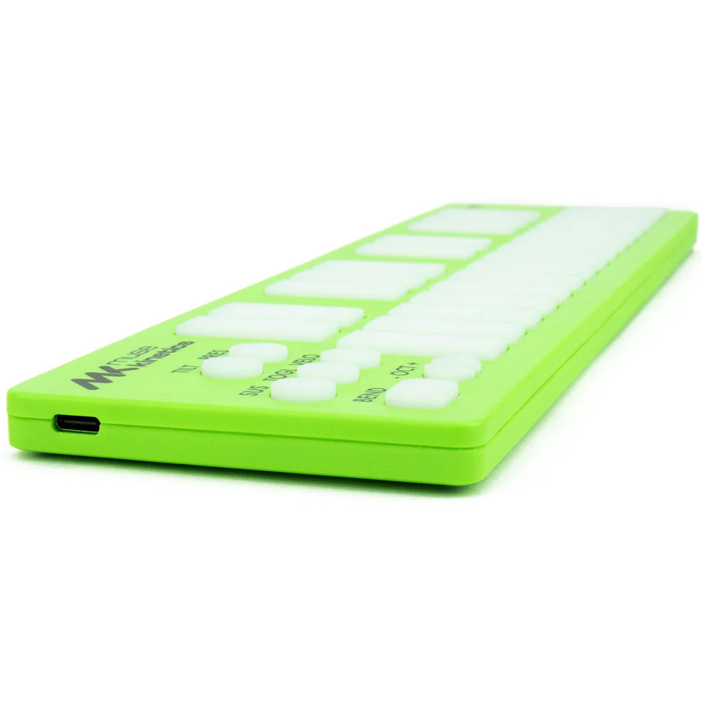 Muse Kinetics K-Board-C Ultracompact USB MIDI Keyboard Controller (Lime) - Image 3