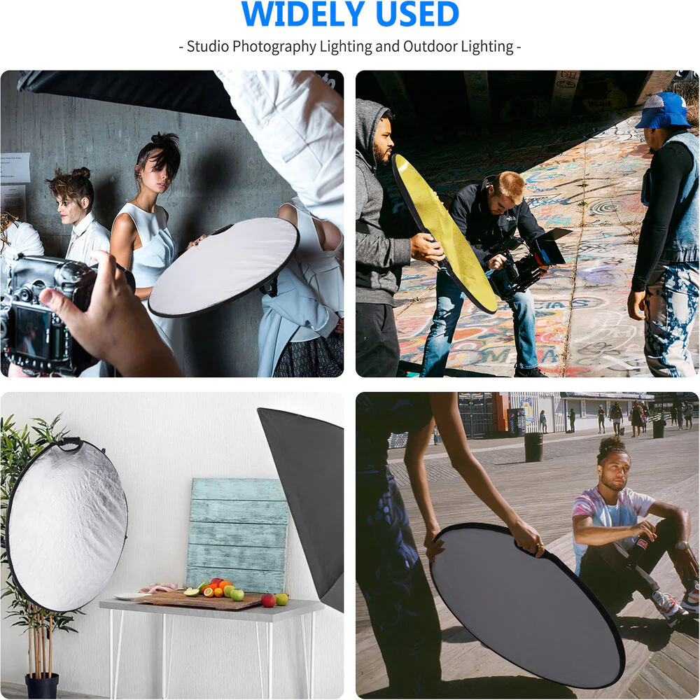 Neewer 5-in-1 Portable Collapsible Round Multi-Disc Reflector (31.5") - Image 7