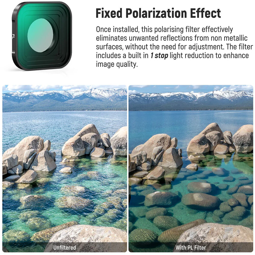 Neewer FL-GP10 6-Filter Set for GoPro HERO13/12/11/10/9 Black (PL, ND8, ND16, ND32, ND64, ND1000) - Image 3