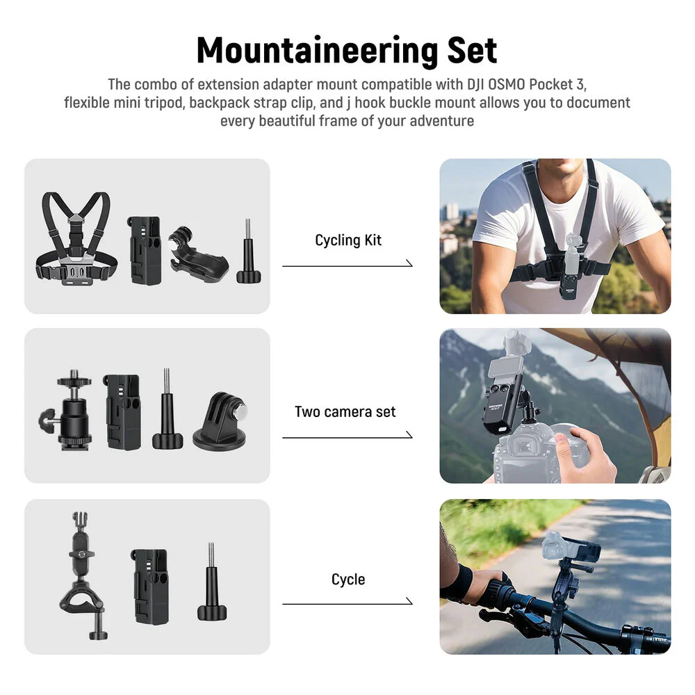 Neewer GP-52 Multifunctional Accessory Kit for DJI Osmo Pocket 3 - Image 2