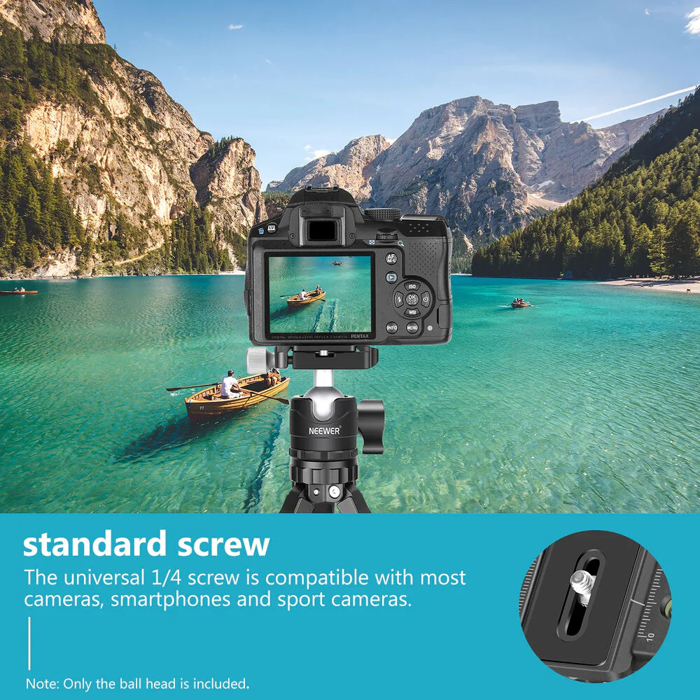 Neewer LO28 Low-Profile Tripod Ball Head - Image 7