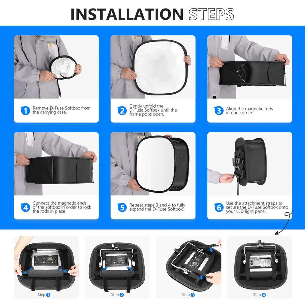 Neewer Softbox for 660 LED Light (1/2 Diffusion) - Image 4