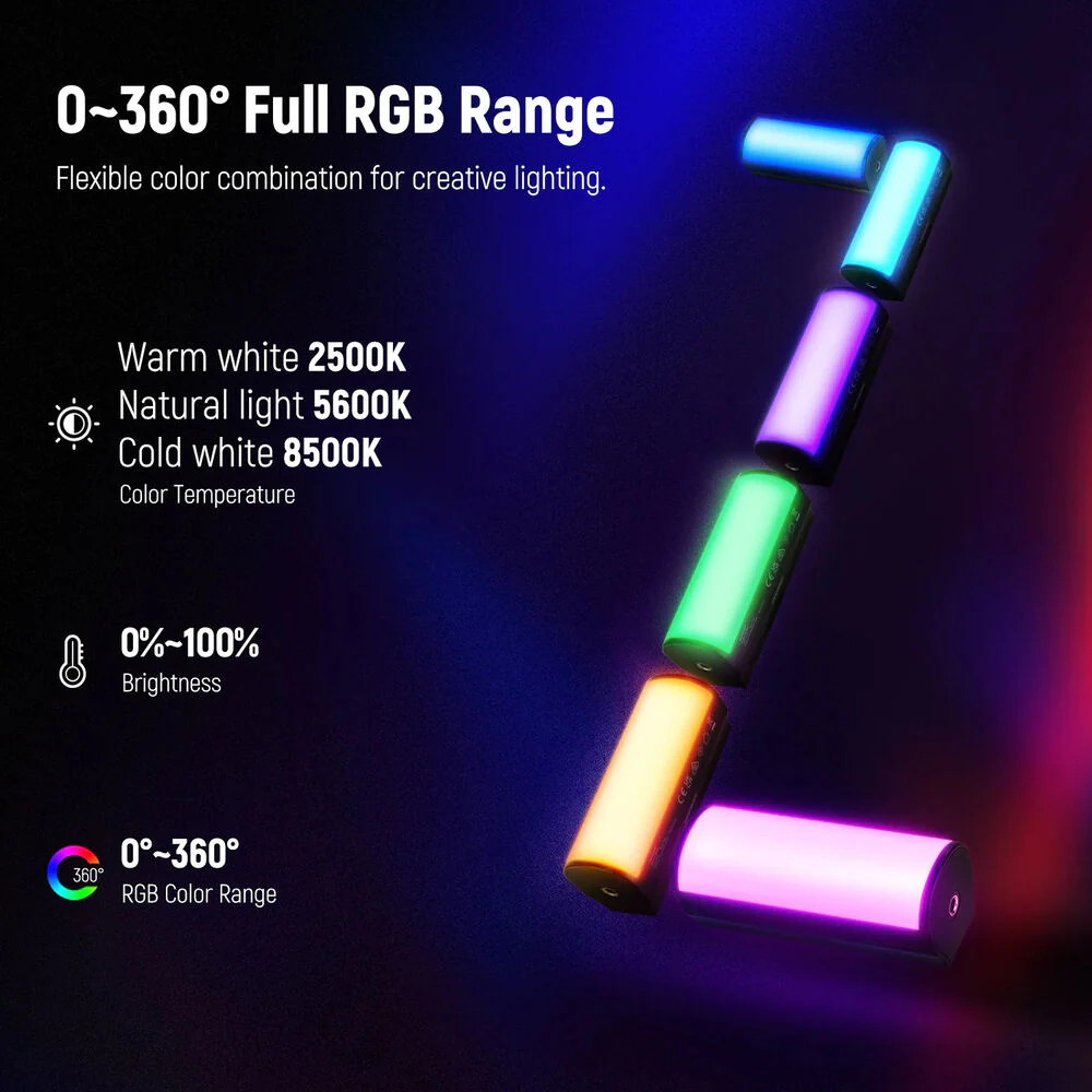 Neewer TL96 RGB Magnetic Handheld Light Stick - Image 3