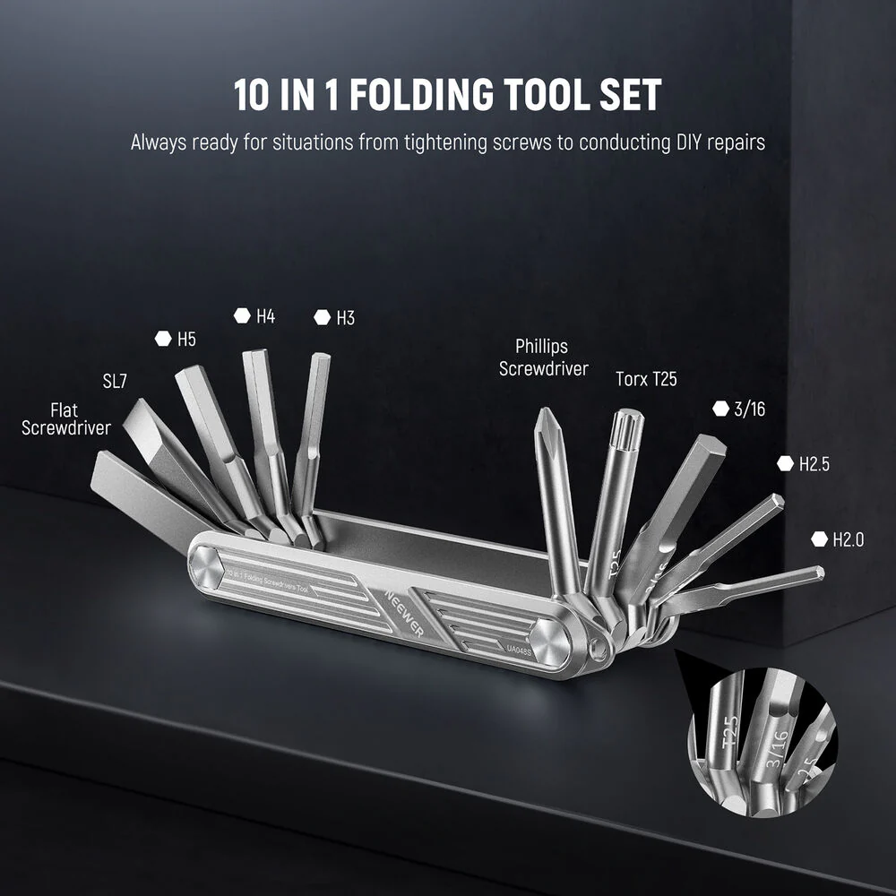 Neewer UA048S 10-in-1 Folding Tool Kit - Image 3