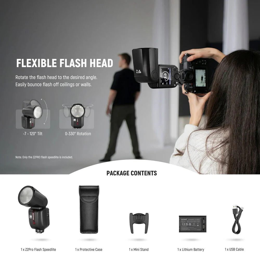 Neewer Z2PRO-S TTL Round Head Flash Speedlite for Sony - Image 2