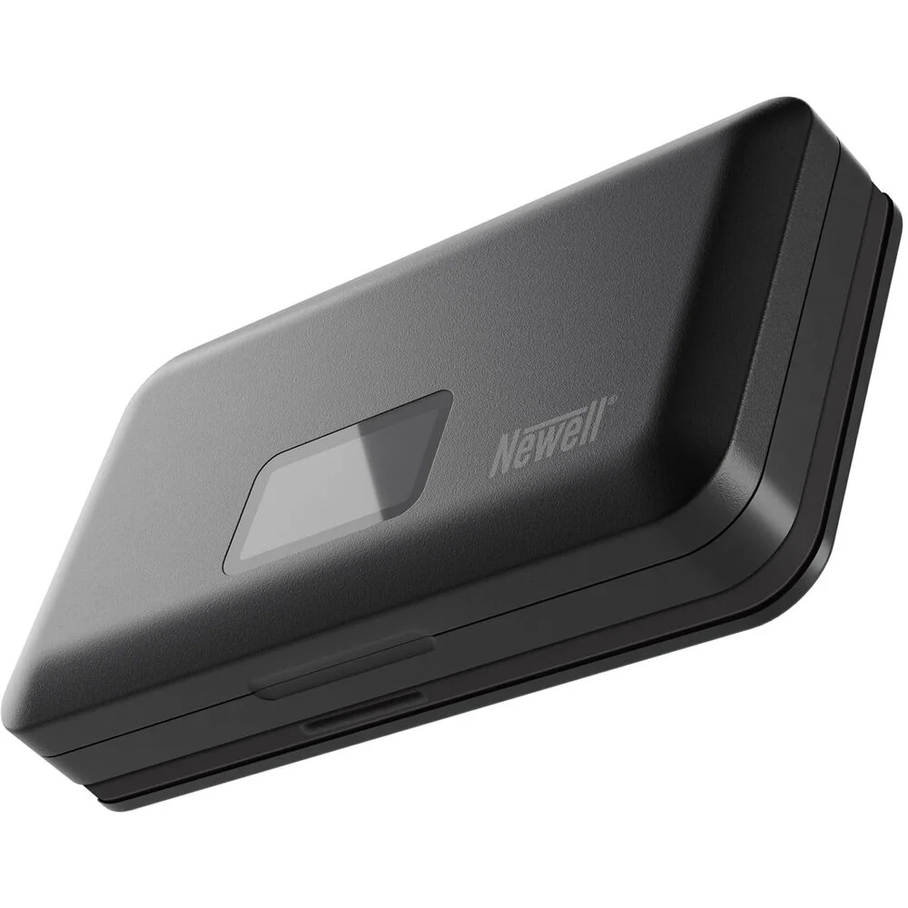 Newell LCD Dual-Channel Charger with SD Card Reader for Canon LP-E10 Battery