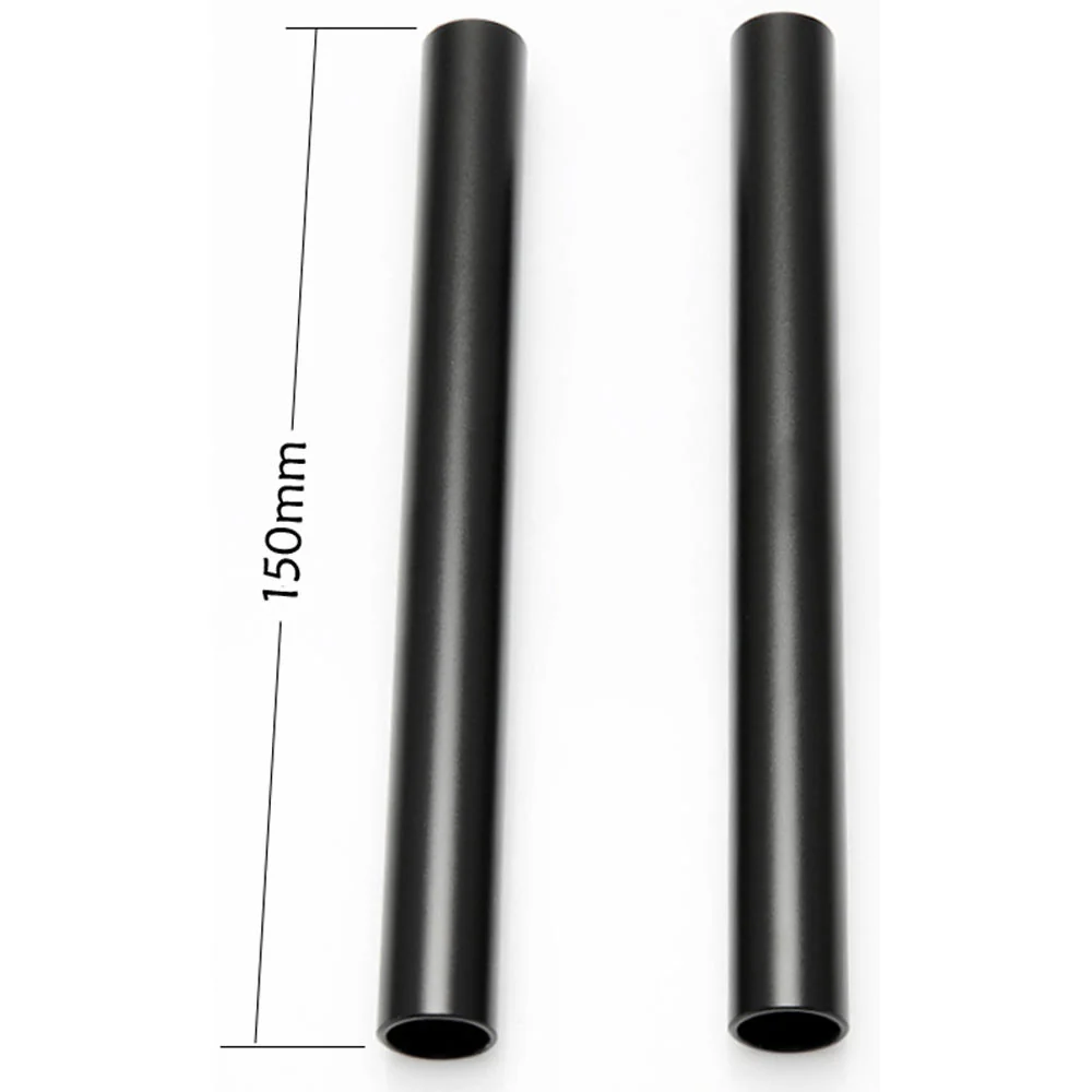 Niceyrig 15mm Black Aluminum Alloy Rod (5.9", 2-Pack) - Image 4