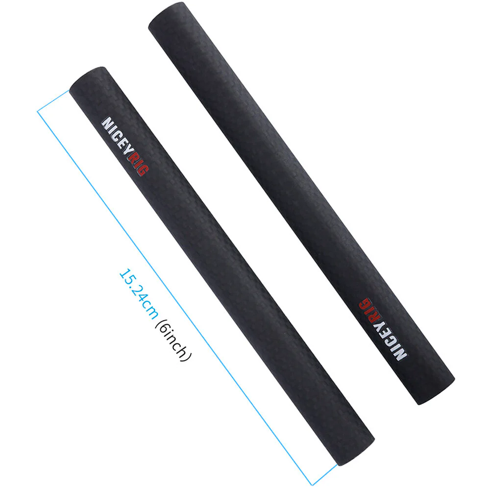 Niceyrig 15mm Carbon Fiber Rod Set (Pair, 6") - Image 4
