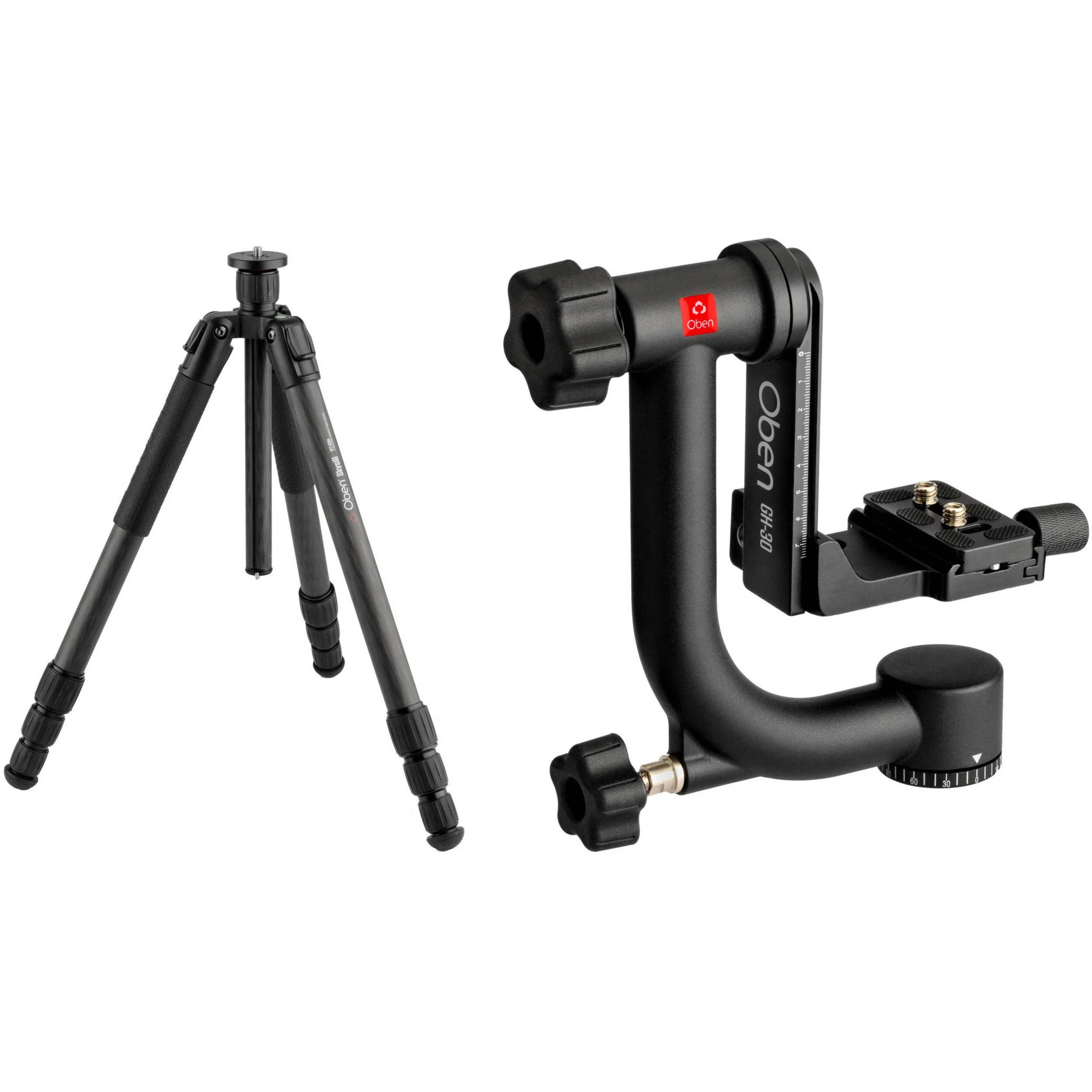 Oben CFT-6394 Skysill 4-Section Carbon Fiber Tripod with GH-30 Gimbal Head Kit