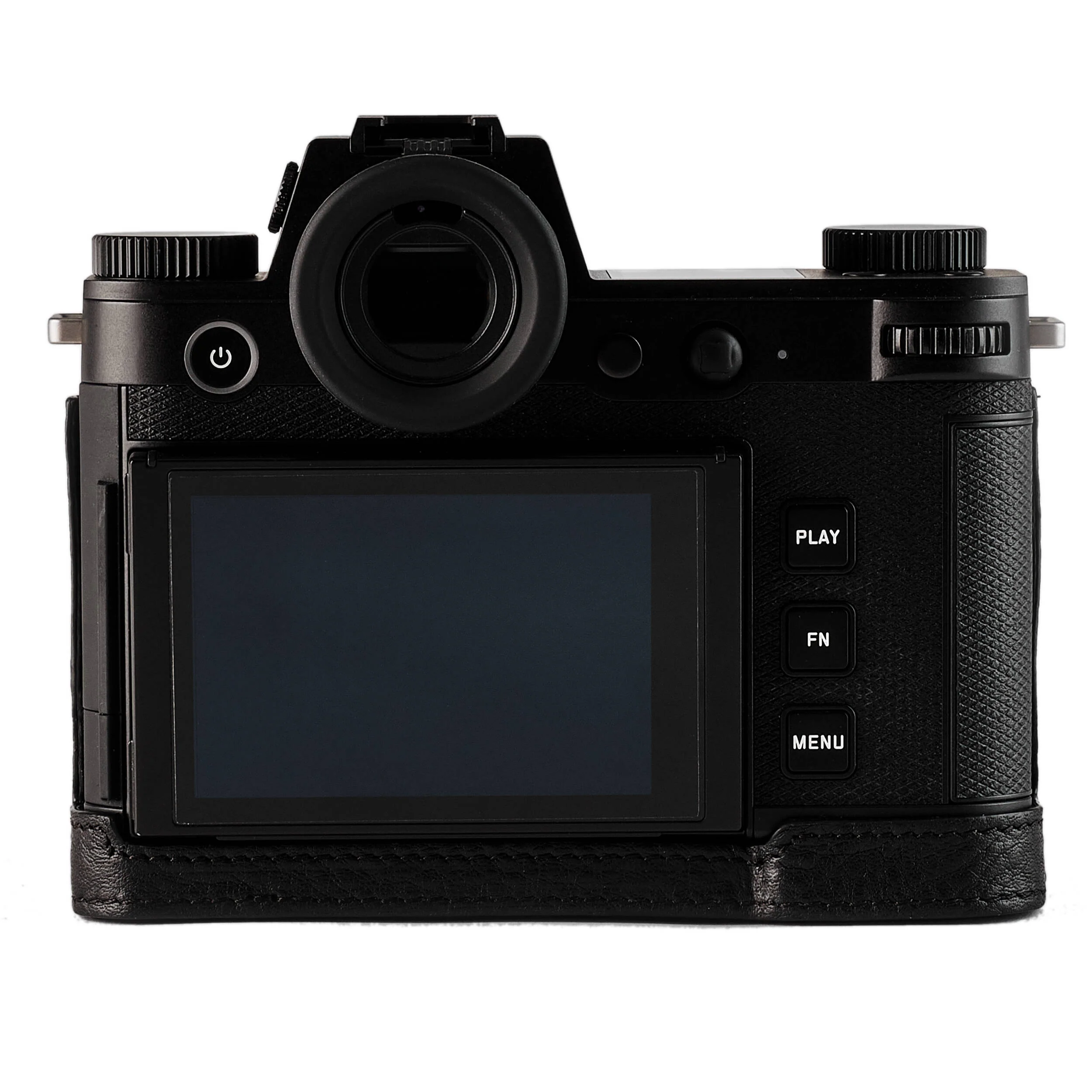 Oberwerth Tagcase Casual Line Leder Leica SL3 (Brown with Black Stitching) - Image 2