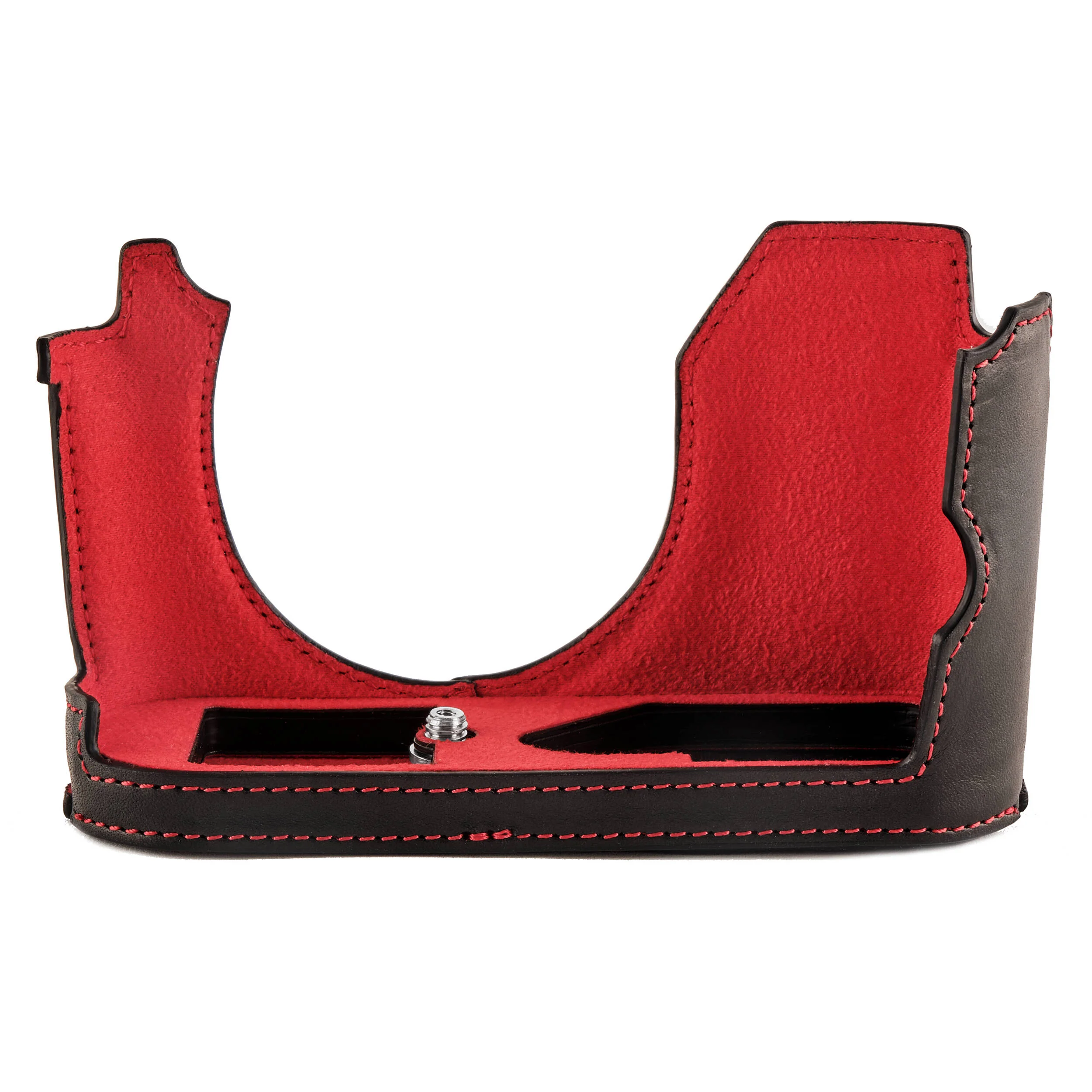Oberwerth TagCase Classic Line Leder for Leica Q3 (Black with Red Lining) - Image 3