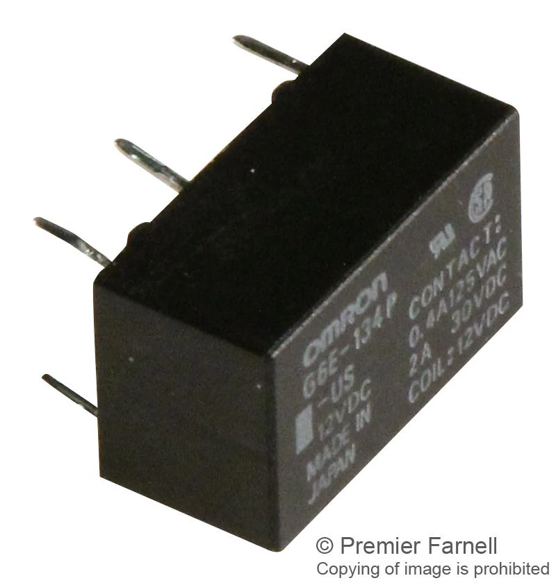 Omron Electronic Components G6E-134P-US DC12 Signal Relay Spdt 2A 30VDC THT - Image 2