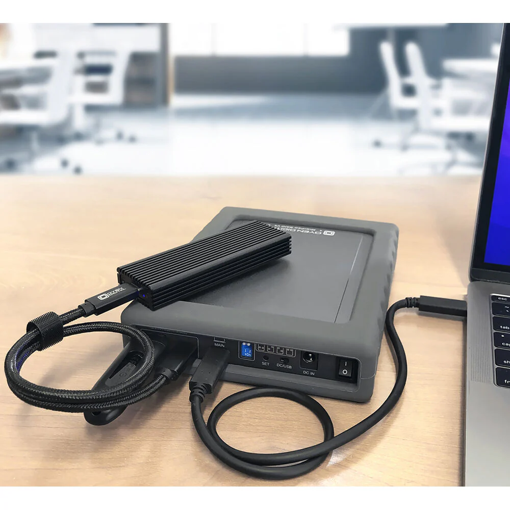 Oyen Digital MiniPro RAID V4 8TB 2-Bay USB-C 3.2 Gen 2 Portable Hard Drive & RAID Array (2 x 4TB) - Image 5