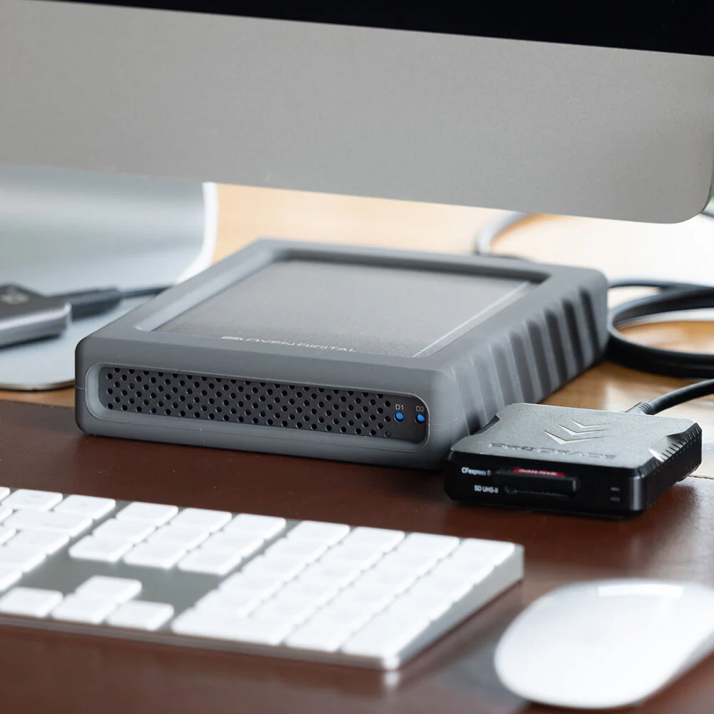 Oyen Digital MiniPro RAID V4 8TB 2-Bay USB-C 3.2 Gen 2 Portable Hard Drive & RAID Array (2 x 4TB) - Image 6