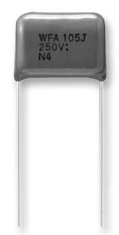 Panasonic ECQE1106JF General Purpose Film Capacitor Metallized PET Radial Box - 2 Pin 10 µF ± 5% 63 V 100