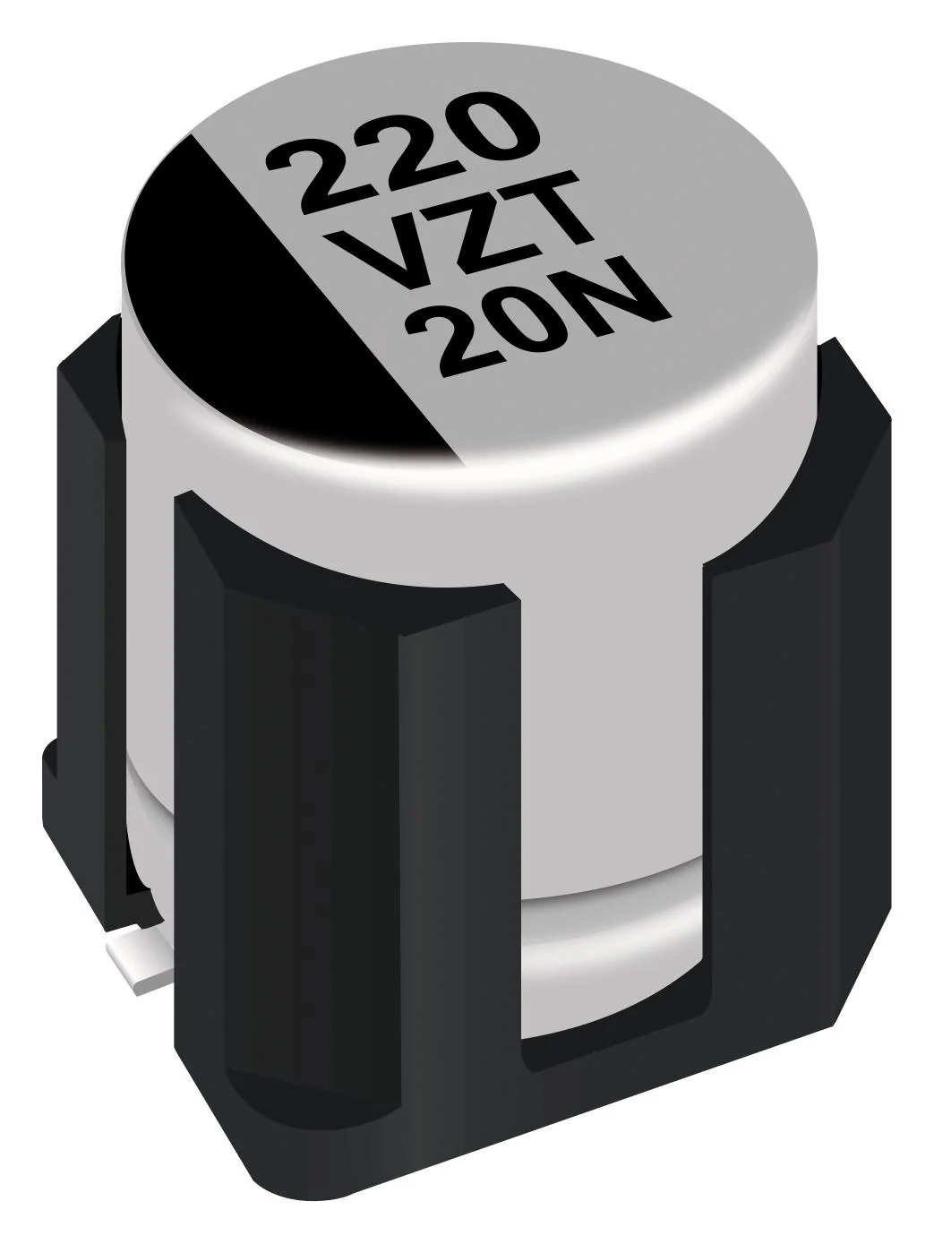 PANASONIC EEHZT1E561UV Hybrid Aluminium Electrolytic Capacitor, 560 µF, ± 20%, 25 V, Radial Can - SMD, 0.016 ohm