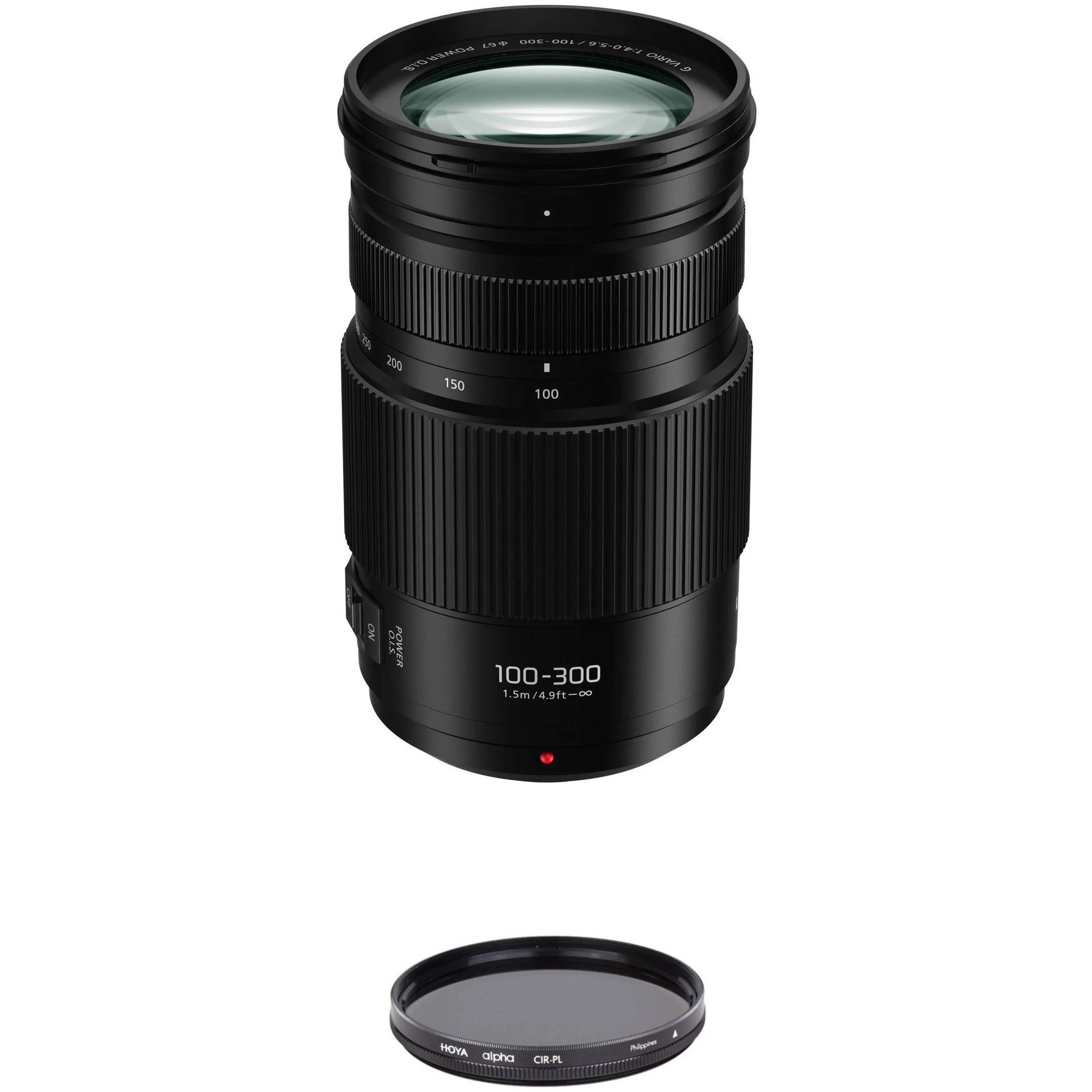 Panasonic Lumix G Vario 100-300mm f/4-5.6 II POWER O.I.S. Lens with Circular Polarizer Filter Kit - Image 2
