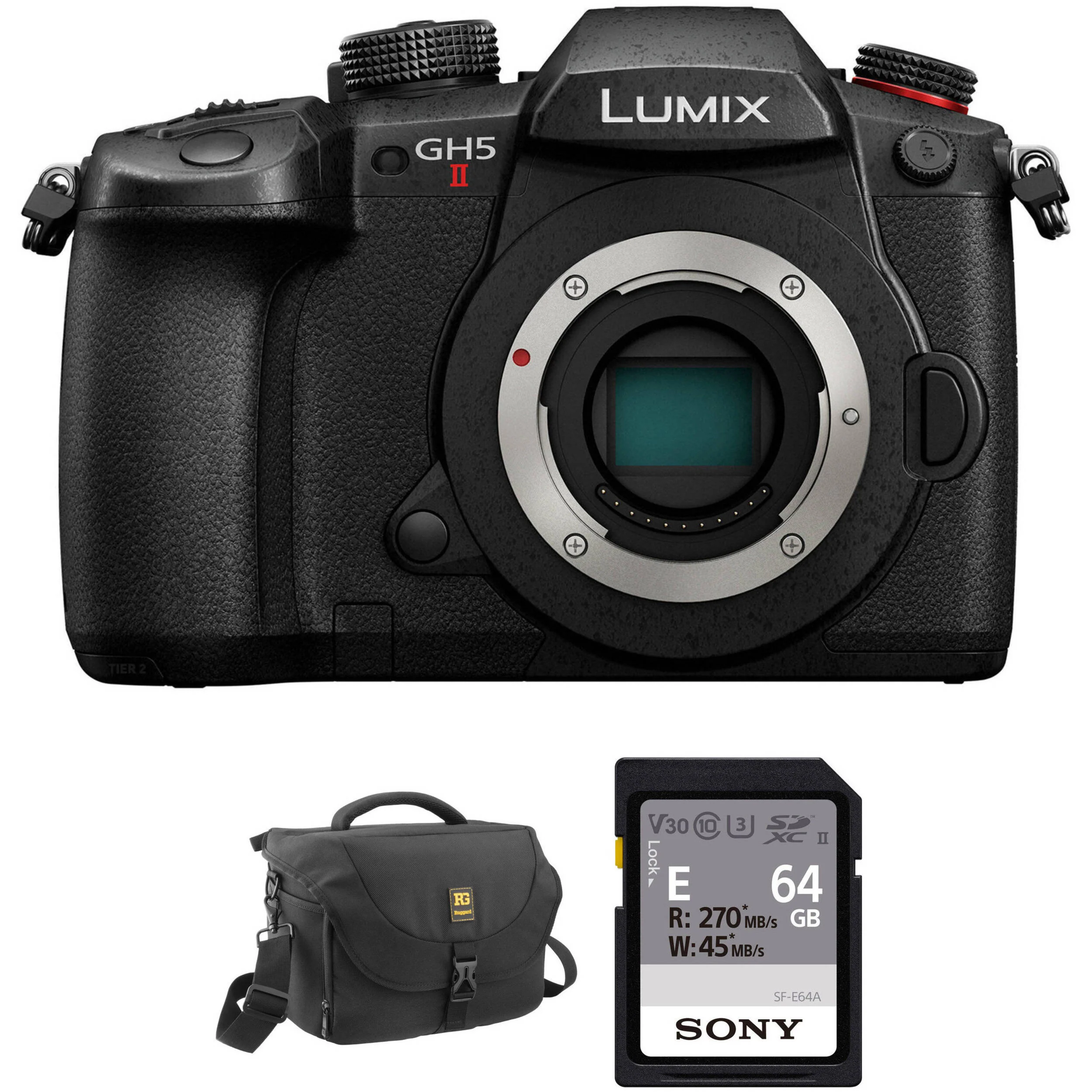 Panasonic Lumix GH5 II Mirrorless Camera with Basic Bundle