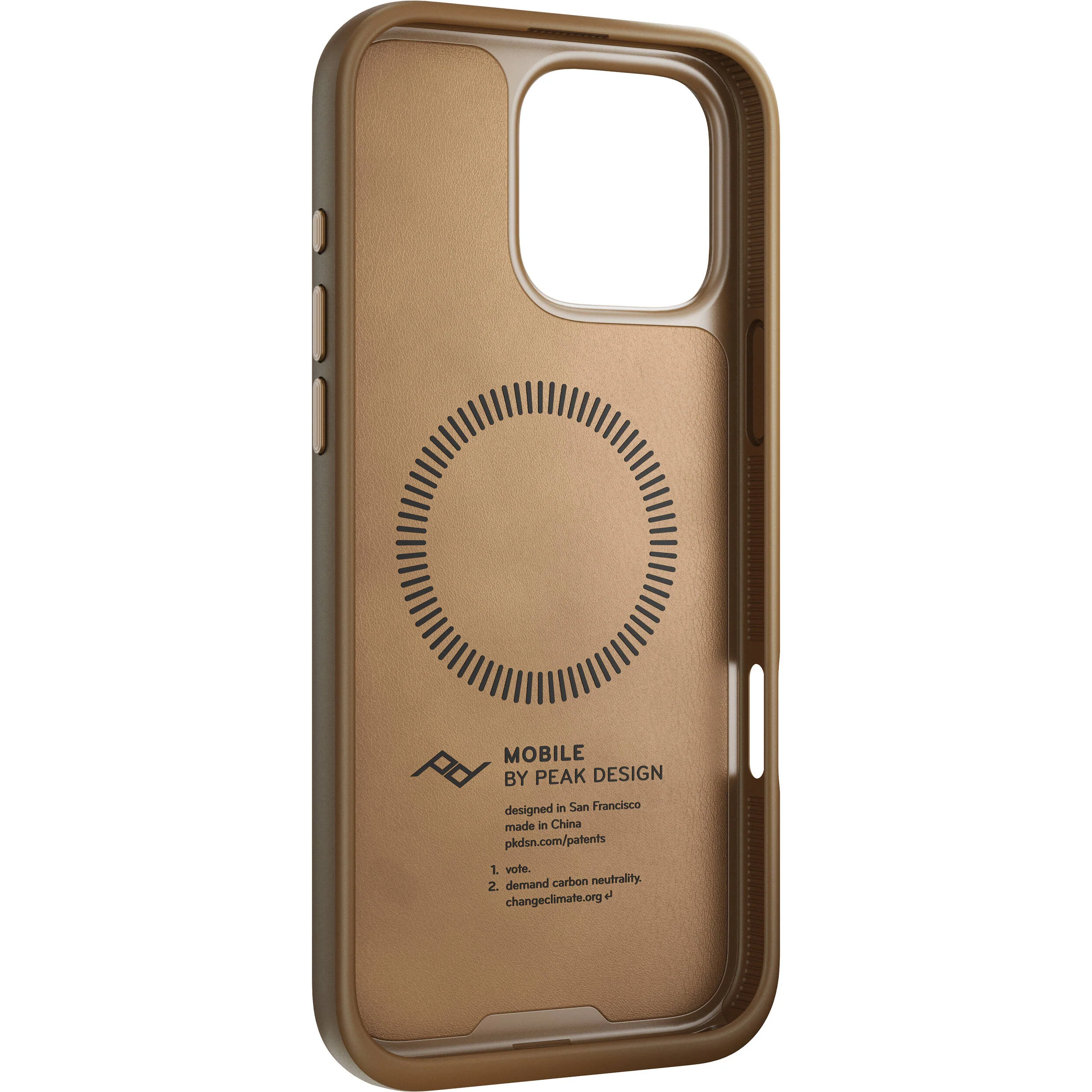 Peak Design Mobile Everyday Clarino Case for iPhone 16 Pro Max (Tan) - Image 4