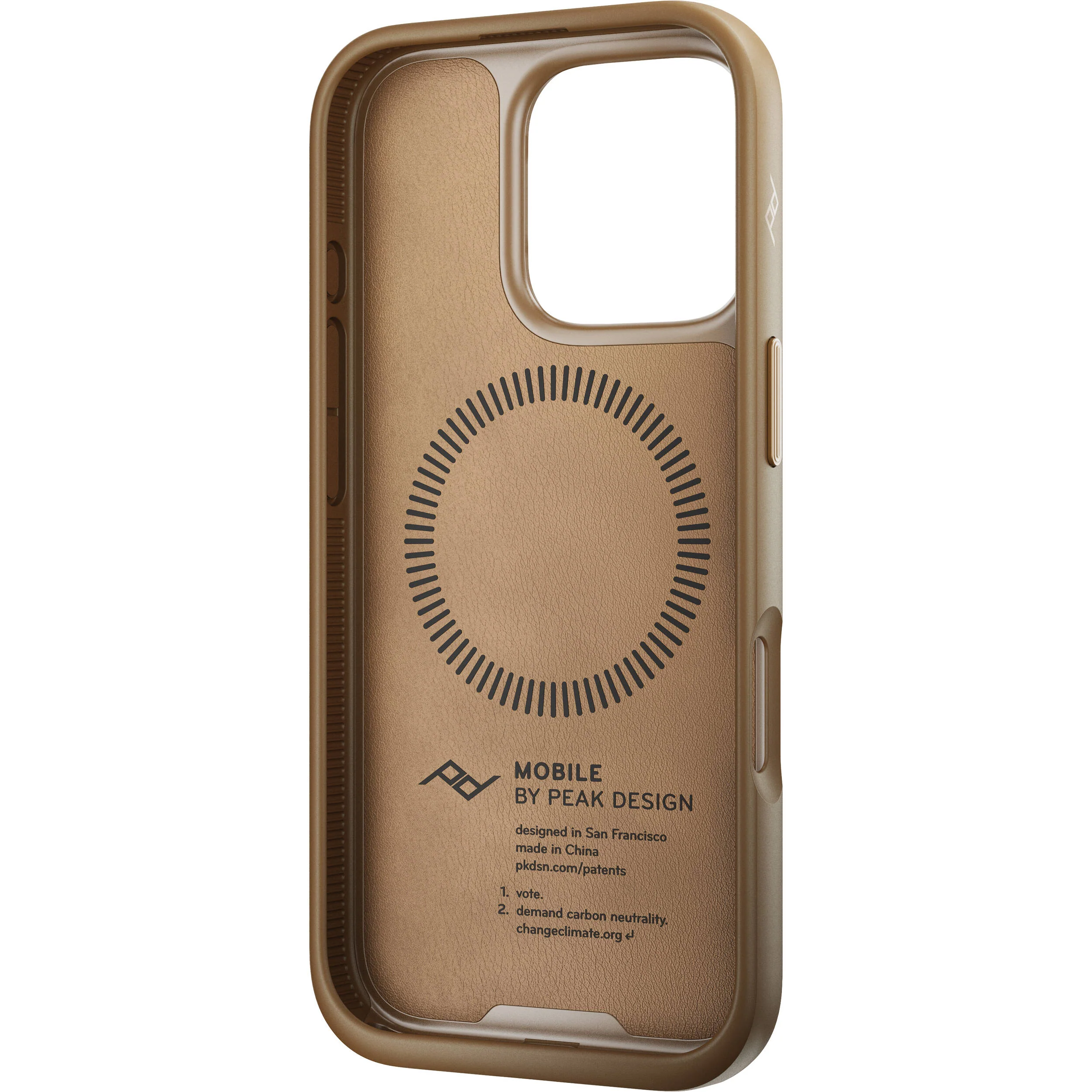 Peak Design Mobile Everyday Clarino Case for iPhone 16 Pro (Tan) - Image 6