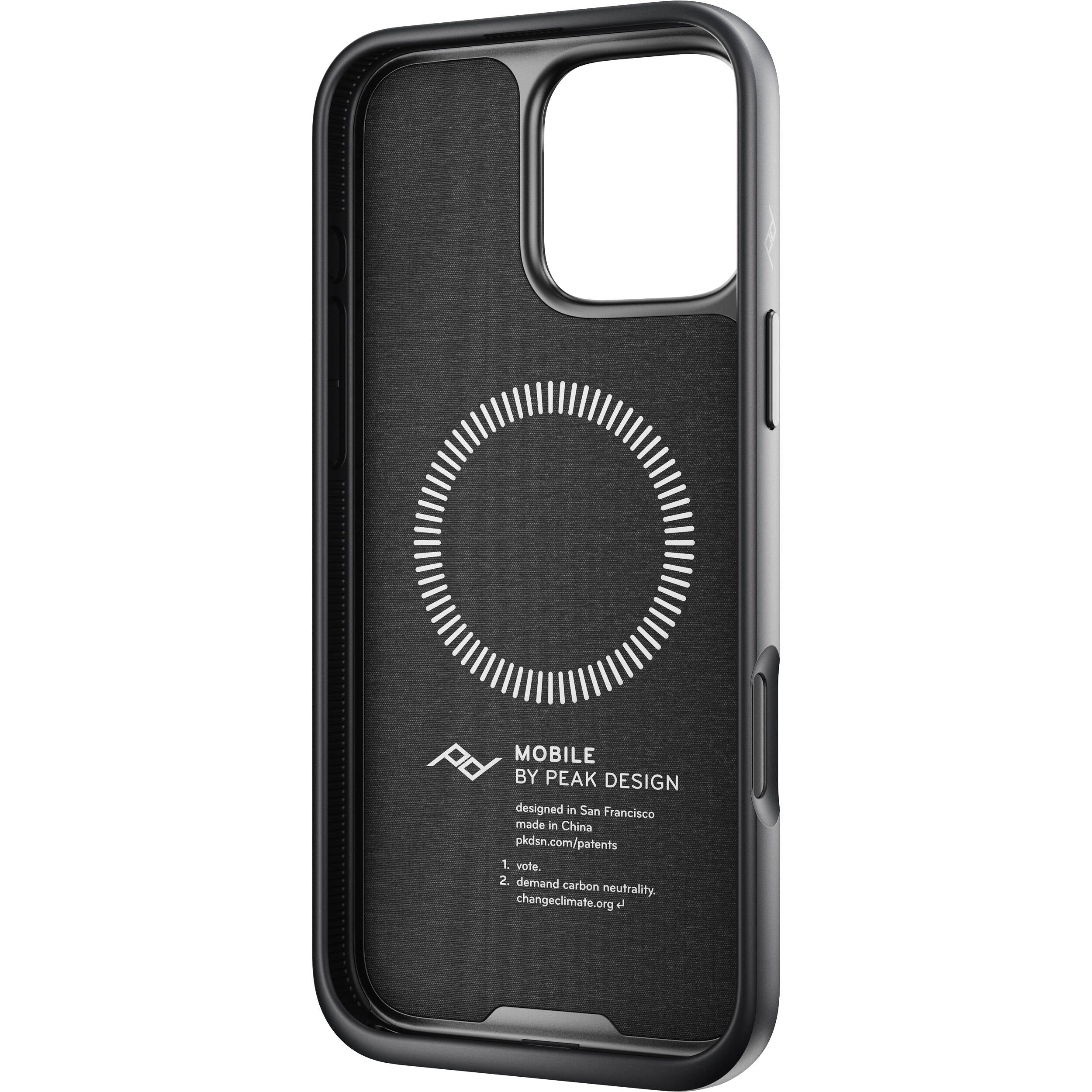Peak Design Mobile Everyday Fabric Case for iPhone 16 Pro Max (Charcoal) - Image 6