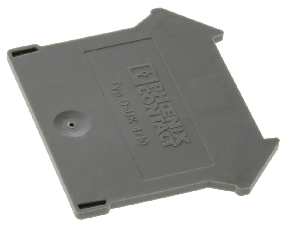 PHOENIX CONTACT 3003020 End Cover, for Use with Modular Terminal Blocks, Grey, D-UK GTIN UPC EAN: 4017918090425 D-UK 4/10
