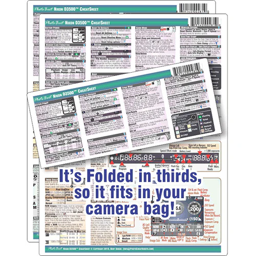PhotoBert CheatSheet for Nikon D3500 Digital SLR Camera - Image 4