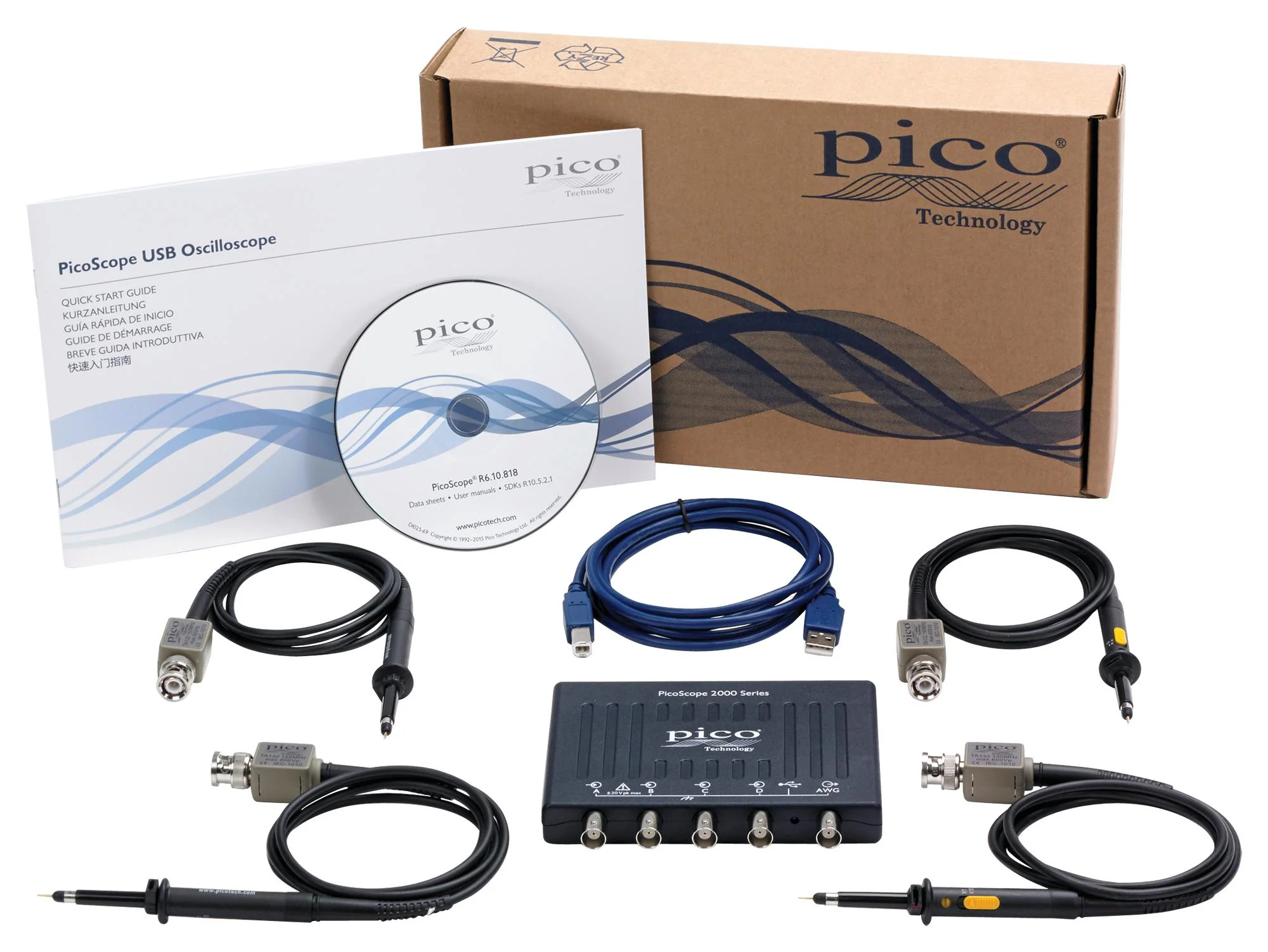 Pico Technology PICOSCOPE 2408B PC USB Oscilloscope Digital Triggering Picoscope 2000 4 Channel 100 MHz 1 Gsps 128 Mpts - Image 3