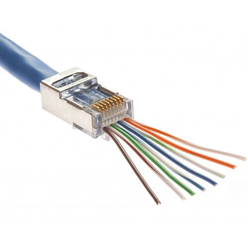 Platinum Tools Shielded EZ-RJ45 Cat 5e & Cat 6 Connector with Internal Ground (100-Piece Bag) - Image 4