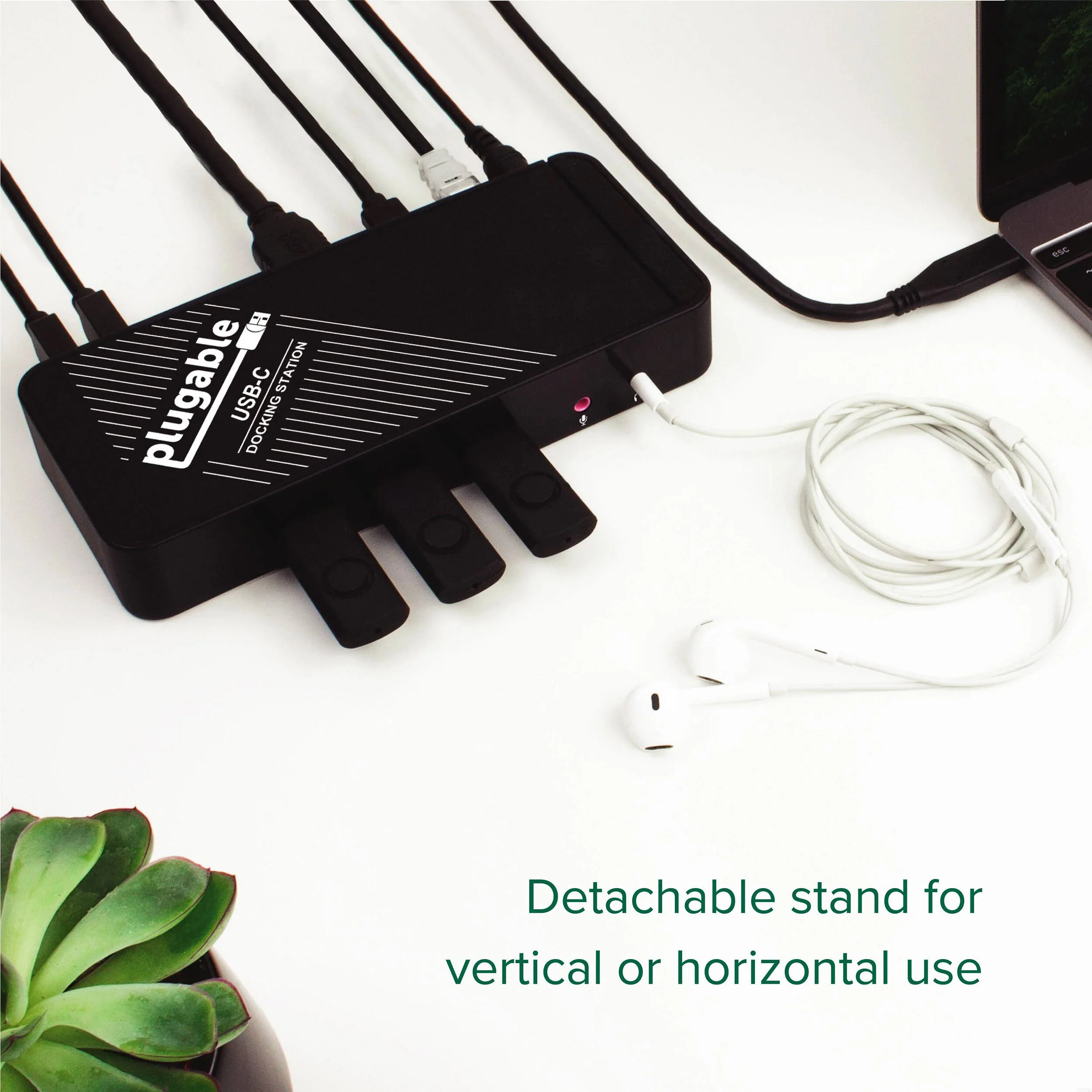 Plugable 9-in-1 USB-C Docking Station (Black) - Image 3