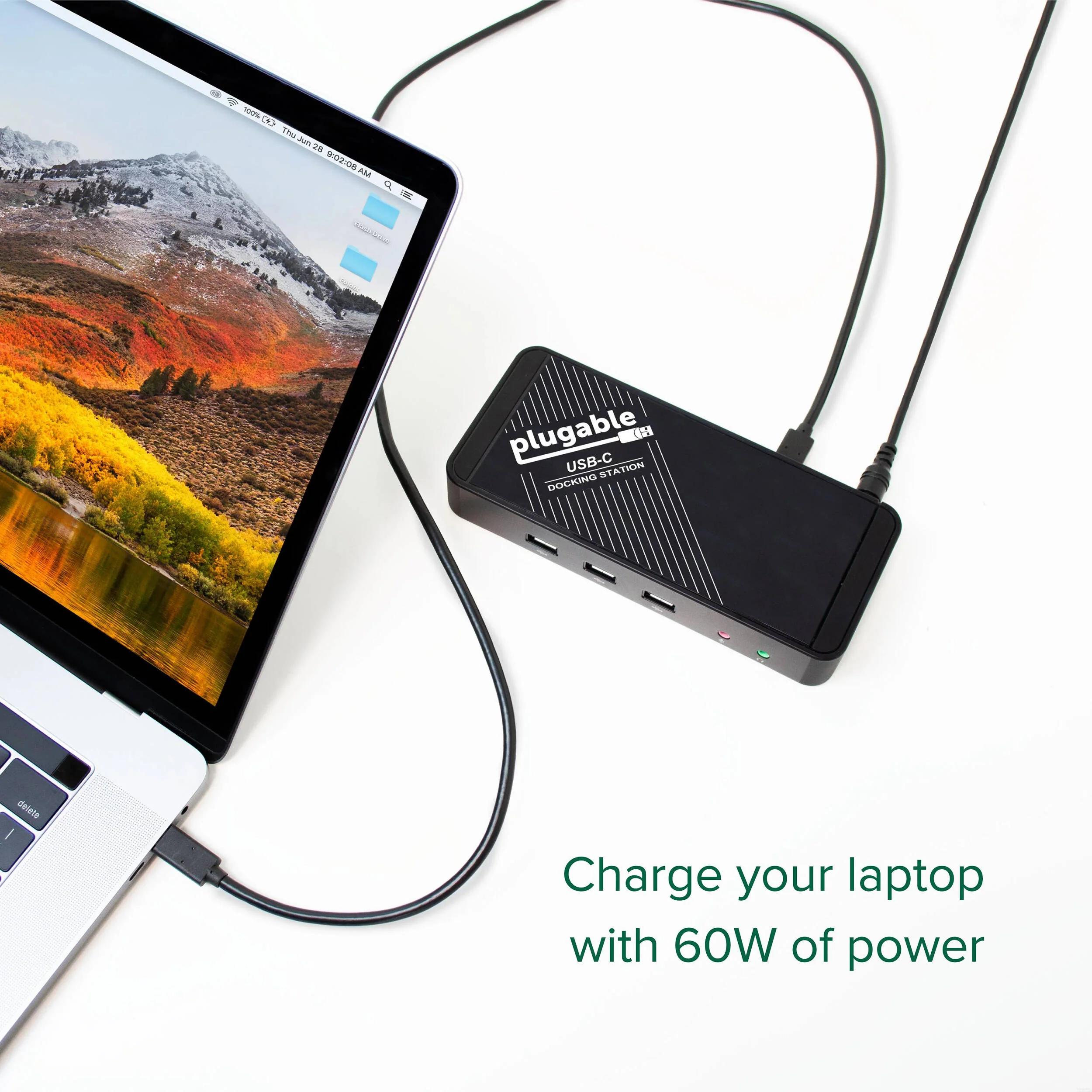 Plugable 9-in-1 USB-C Docking Station (Black) - Image 4