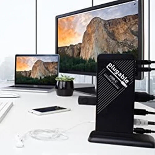 Plugable 9-in-1 USB-C Docking Station (Black) - Image 6