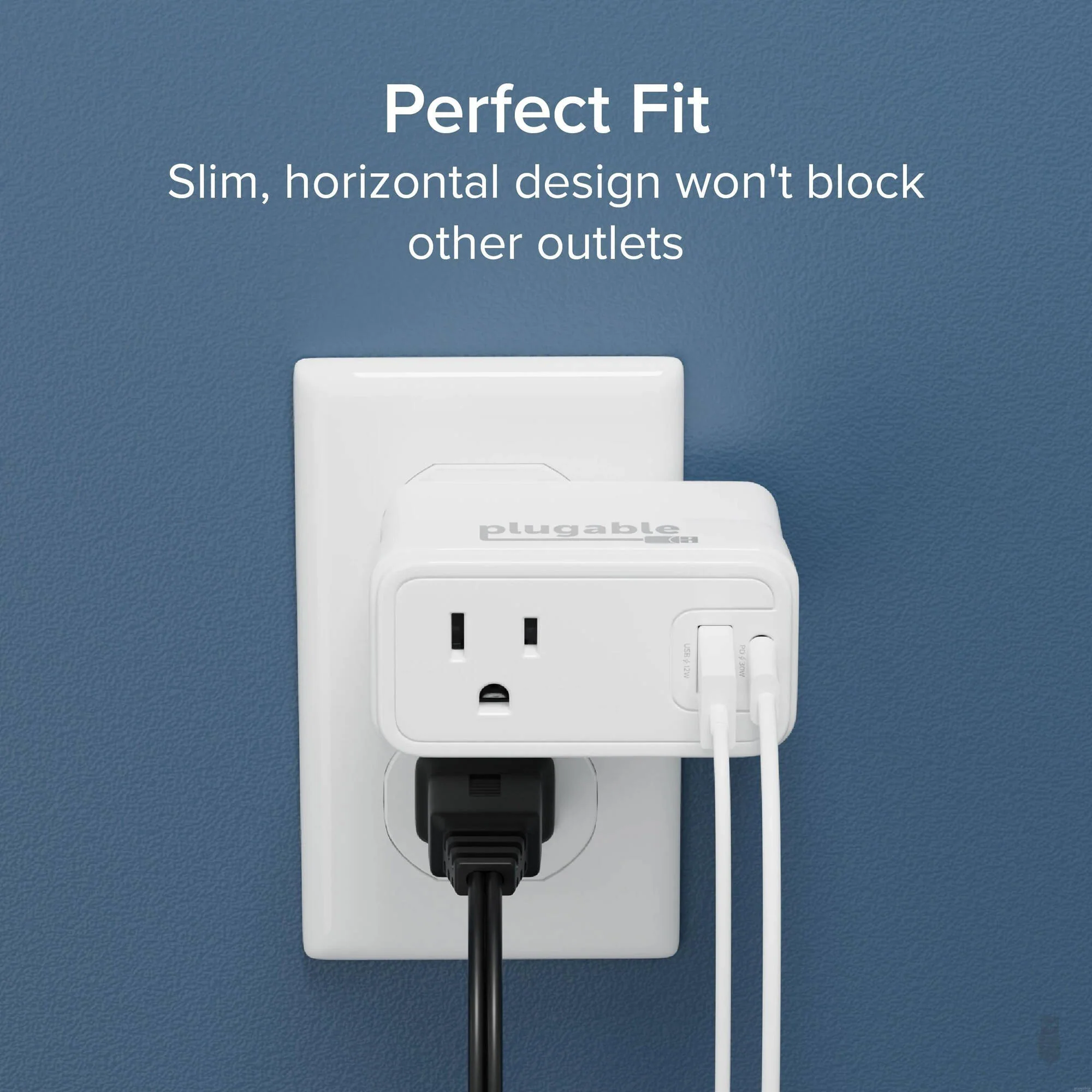 Plugable Wall Outlet Extender (White) - Image 4