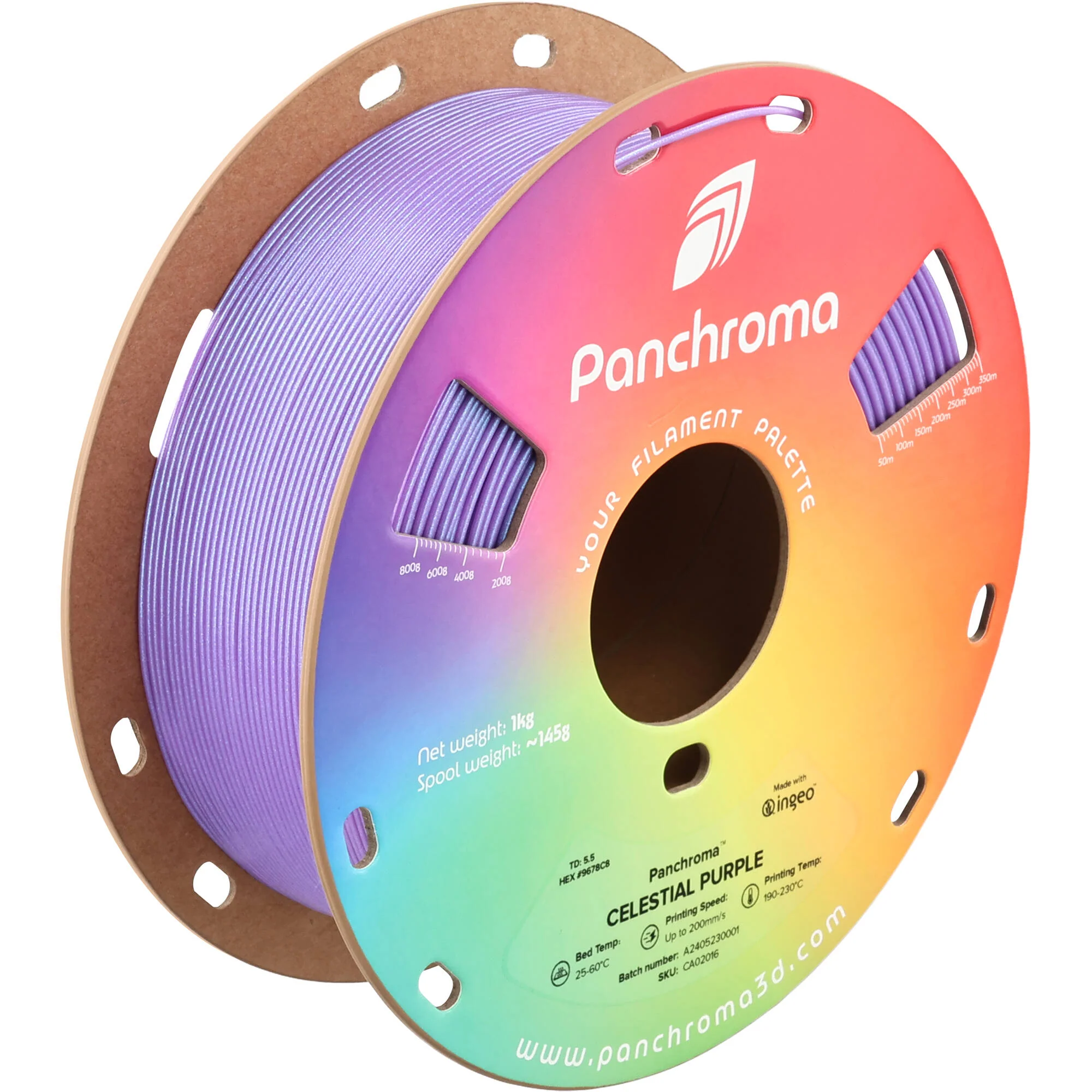 Polymaker Panchroma Celestial PLA Filament (1kg, Celestial Purple) - Image 5