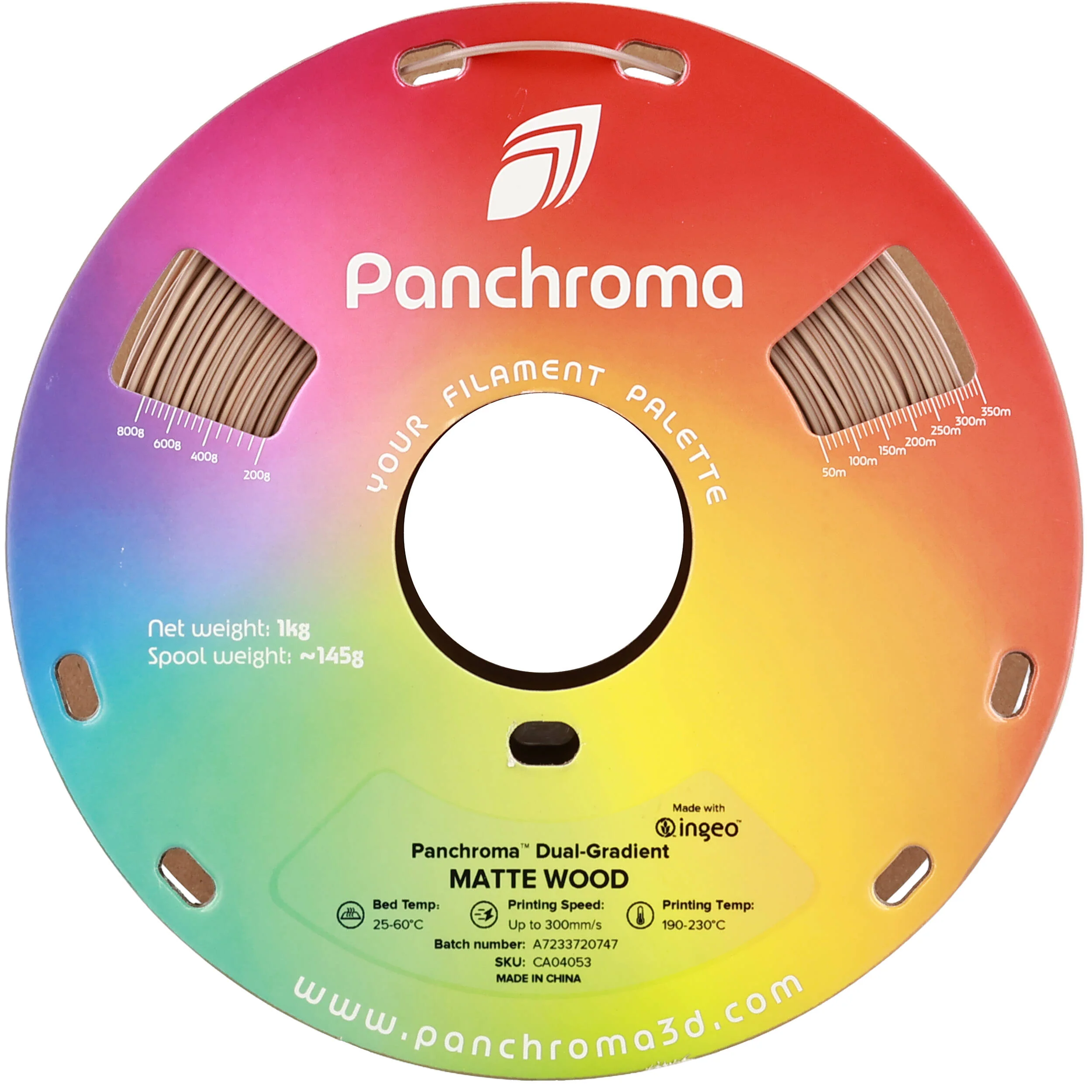 Polymaker Panchroma Gradient Matte PLA Filament (1kg, Wood Brown) - Image 4