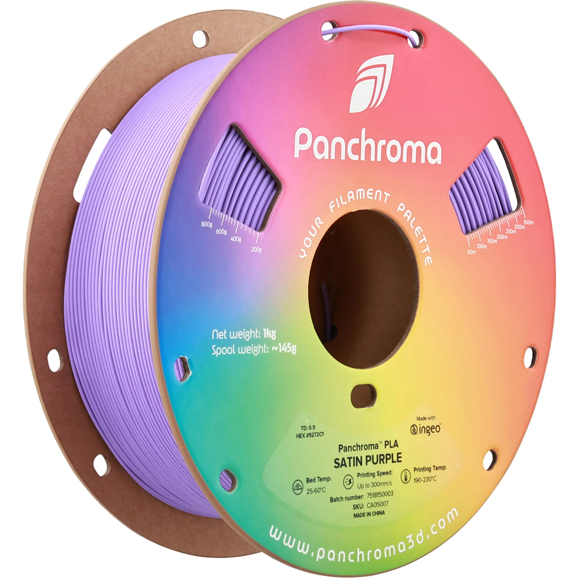 Polymaker Panchroma Marble PLA Filament (1kg, Purple)