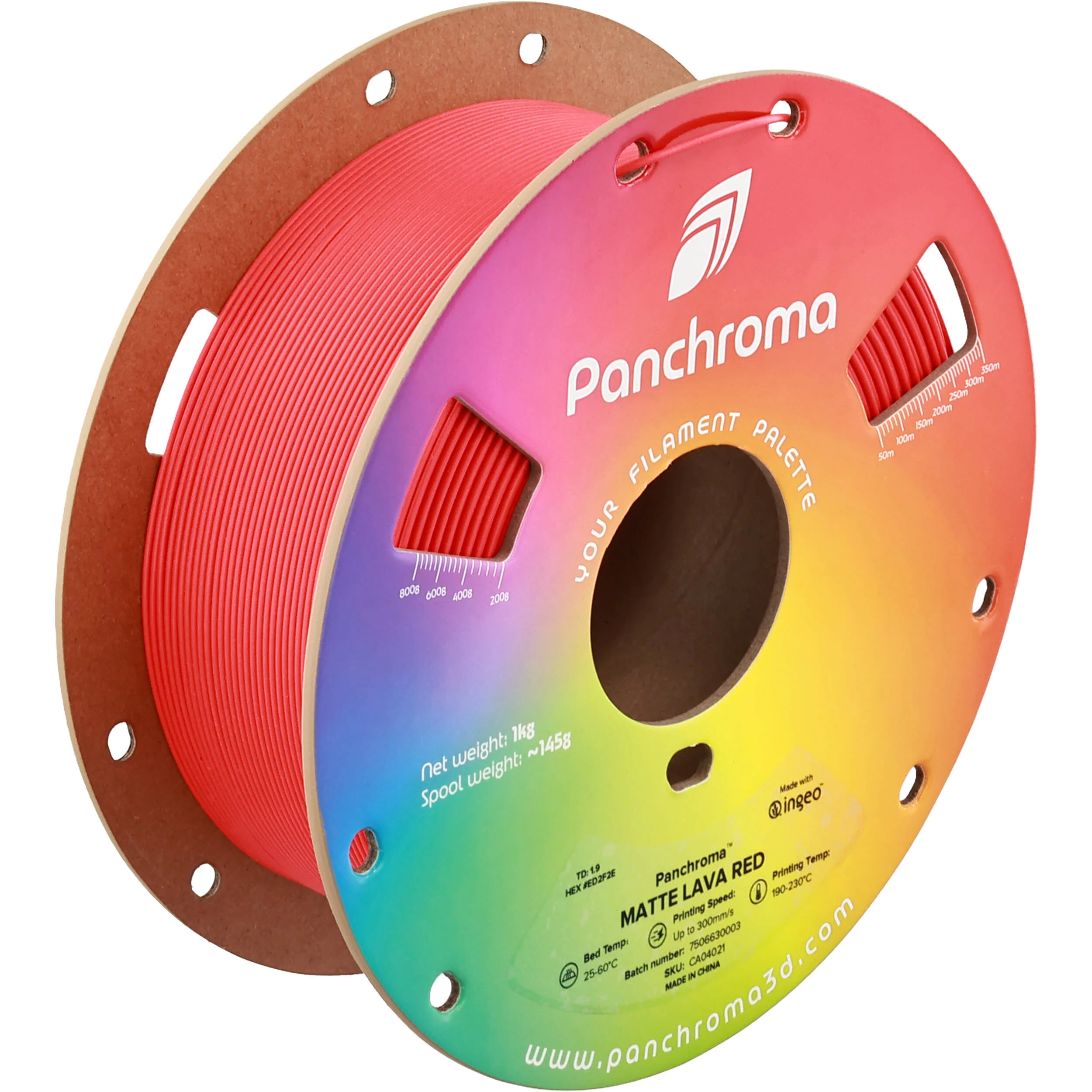 Polymaker Panchroma Matte PLA Filament (1kg, Lava Red) - Image 5
