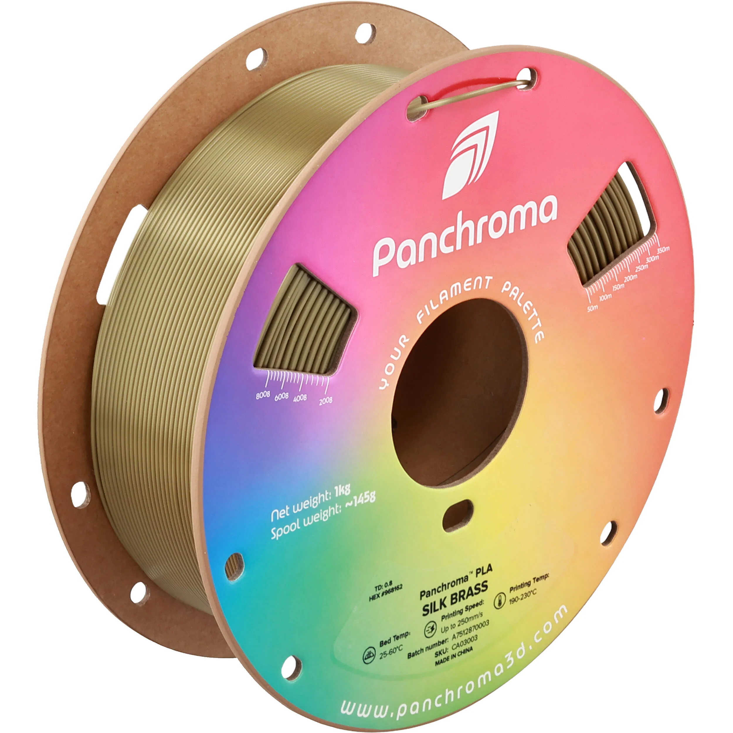 Polymaker Panchroma Silk PLA Filament (1kg, Silk Brass) - Image 5